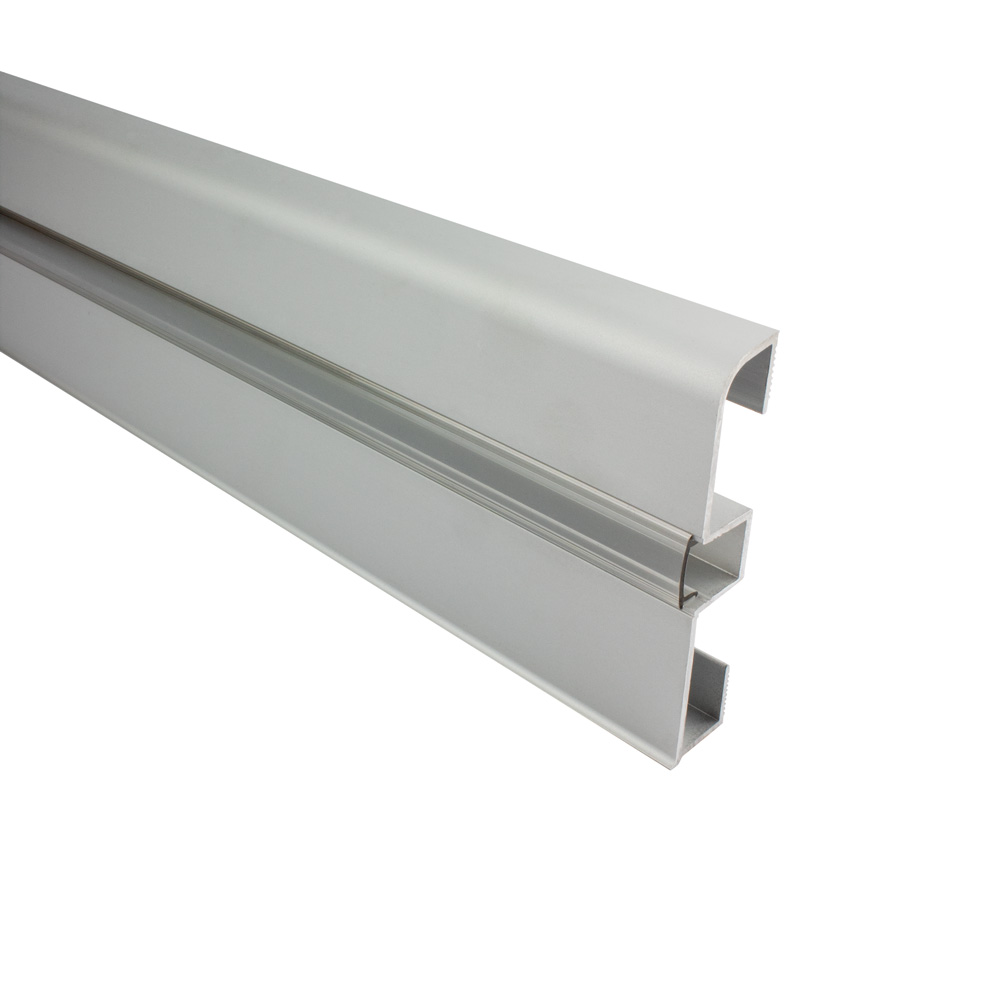 B-Ware - C01 LED Aluprofil silber Sockelleiste 1m klar B-Ware - C01 LED Aluprofil silber Sockelleiste 2m klar