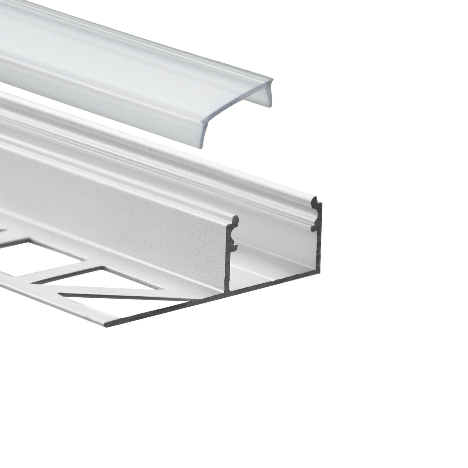GX-FP2 LED Alu Fliesenprofil 10mm silber 3m klar