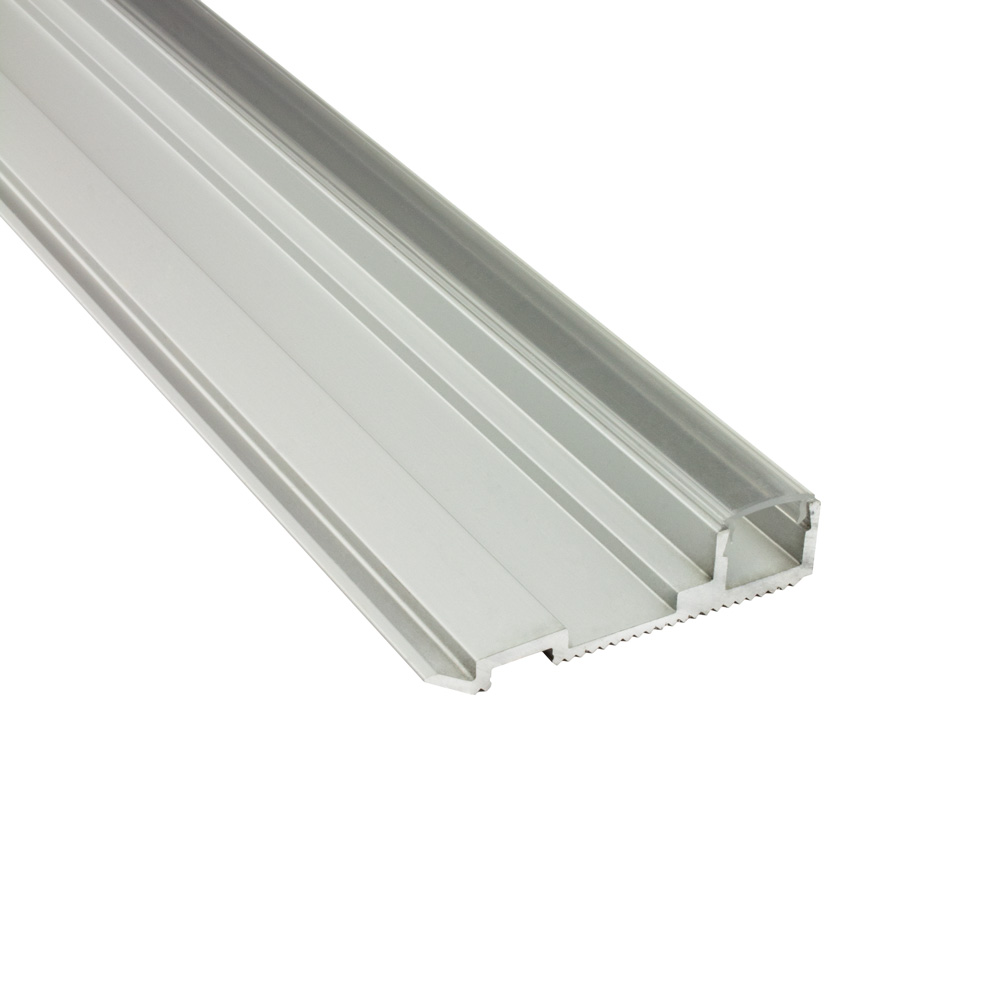 B-WARE - T-STA LED Alu Treppenprofil Treppenwinkel Profil Stufen silber 2m opal