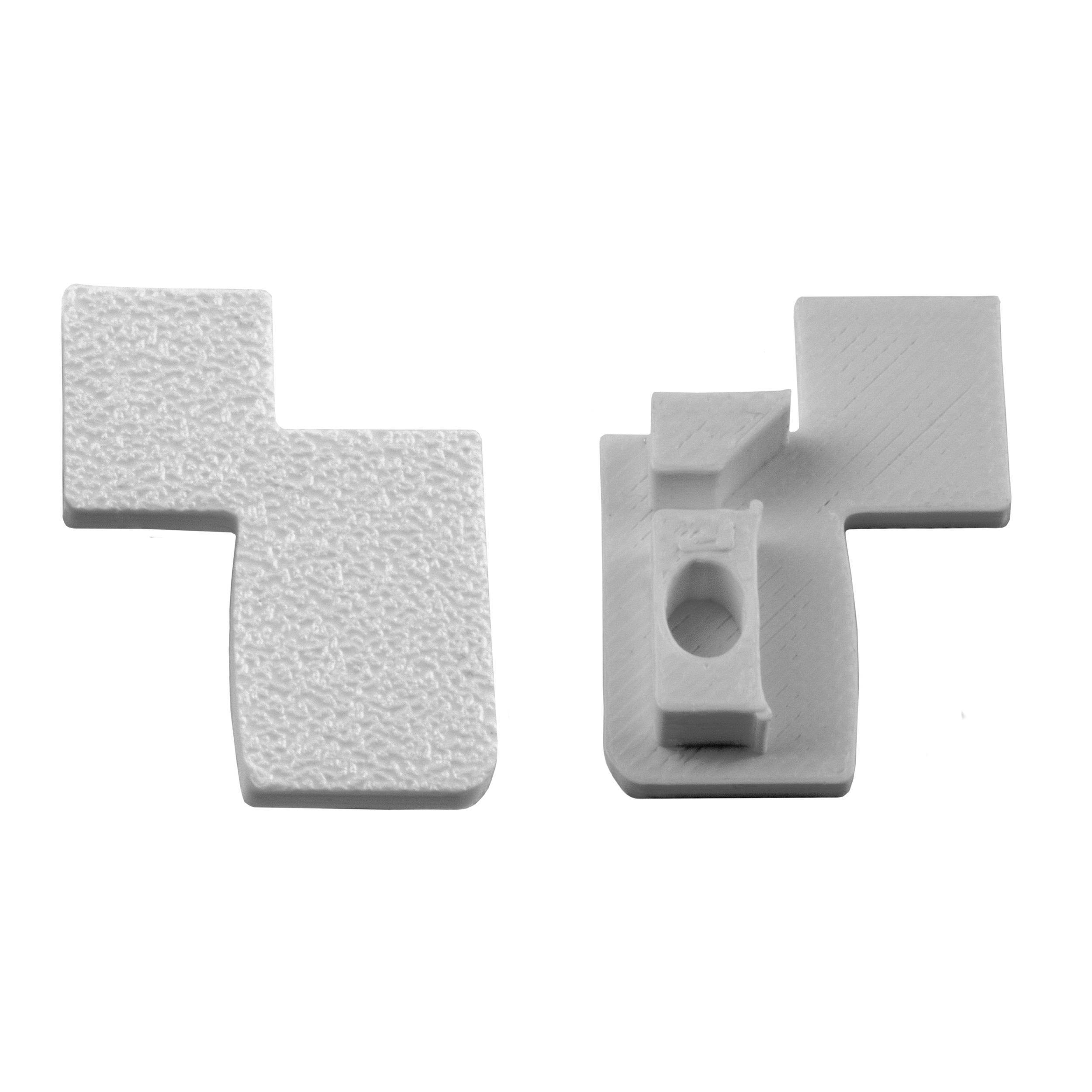 T-40 LED Alu Fliesenprofil Treppenprofil Stufen 12mm weiss