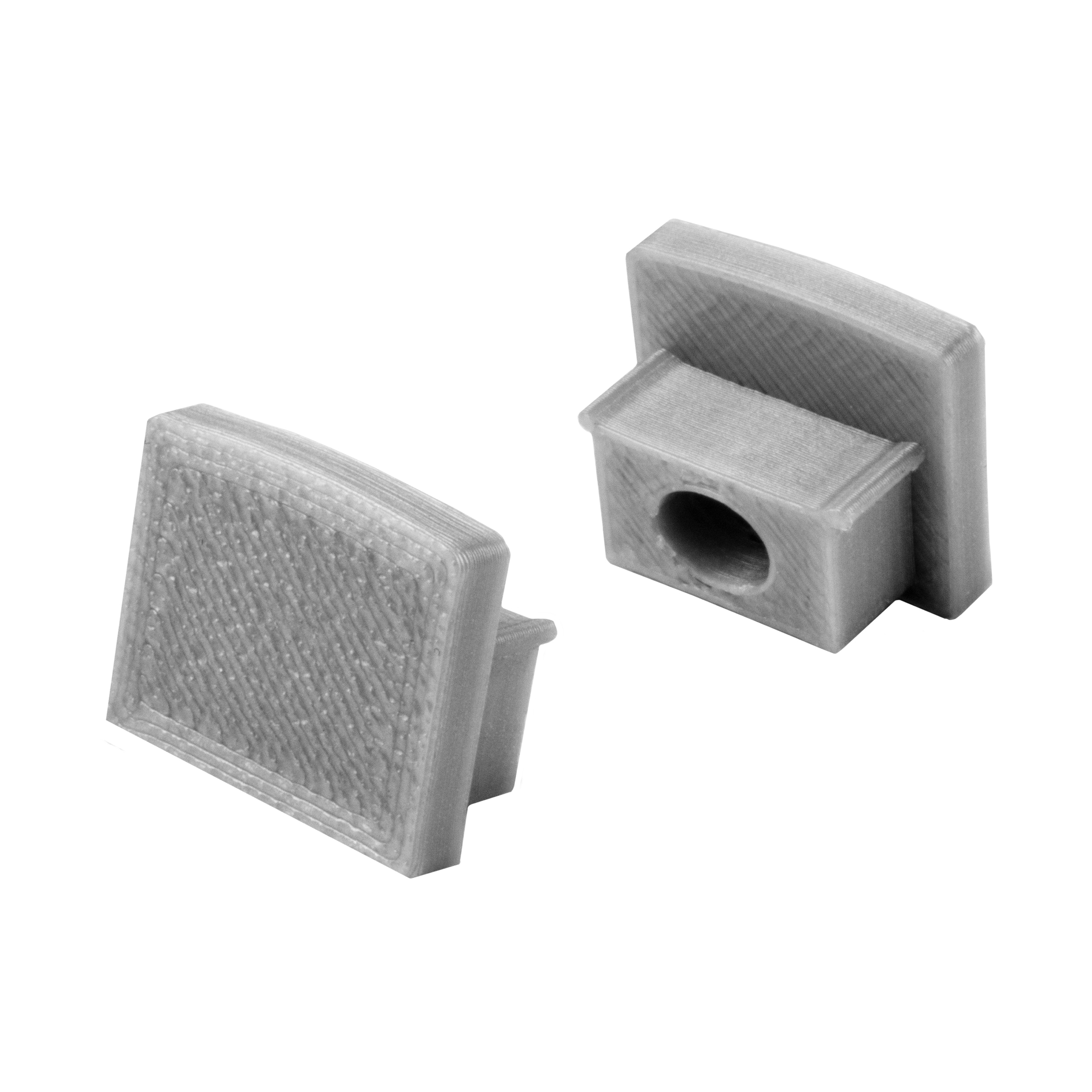 T77 LED Alu Fliesenprofil 12mm silber 2x Endkappen T77 LED Alu Fliesenprofil 12mm silber 2x Endkappen