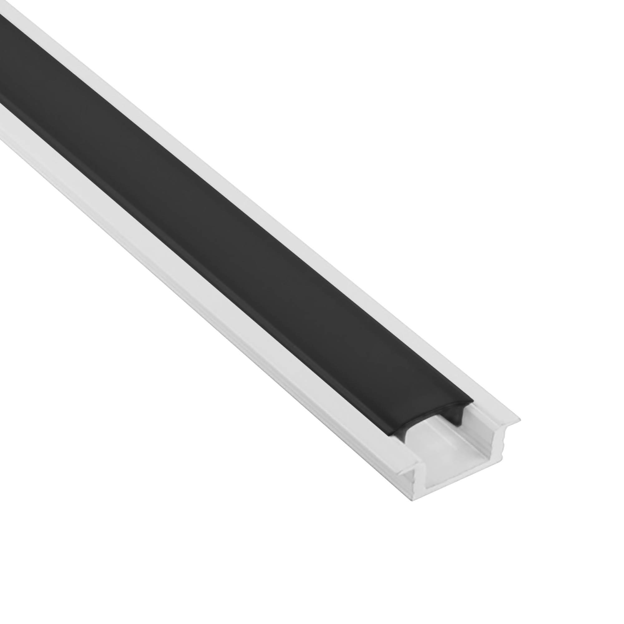 A25 LED Aluprofil Weiss 1m schwarz Einbauprofil A25 LED Aluprofil Weiss 2m schwarz Einbauprofil
