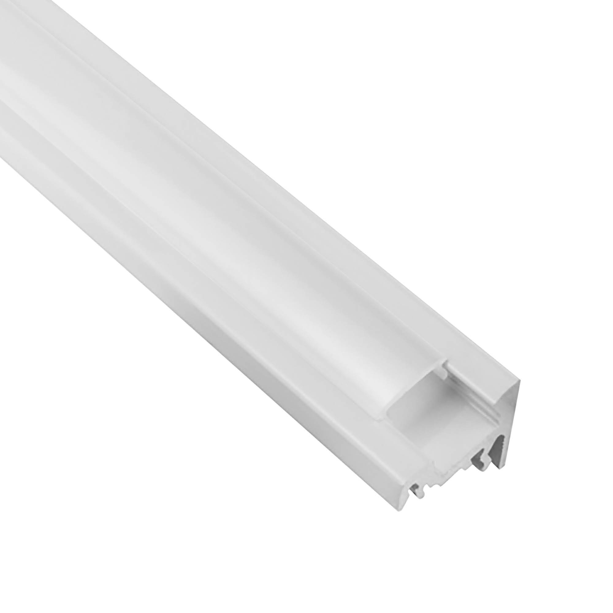 A20 LED Aluprofil Weiss Eckprofil 30° 1m milky A20 LED Aluprofil Weiss Eckprofil 30° 2m milky