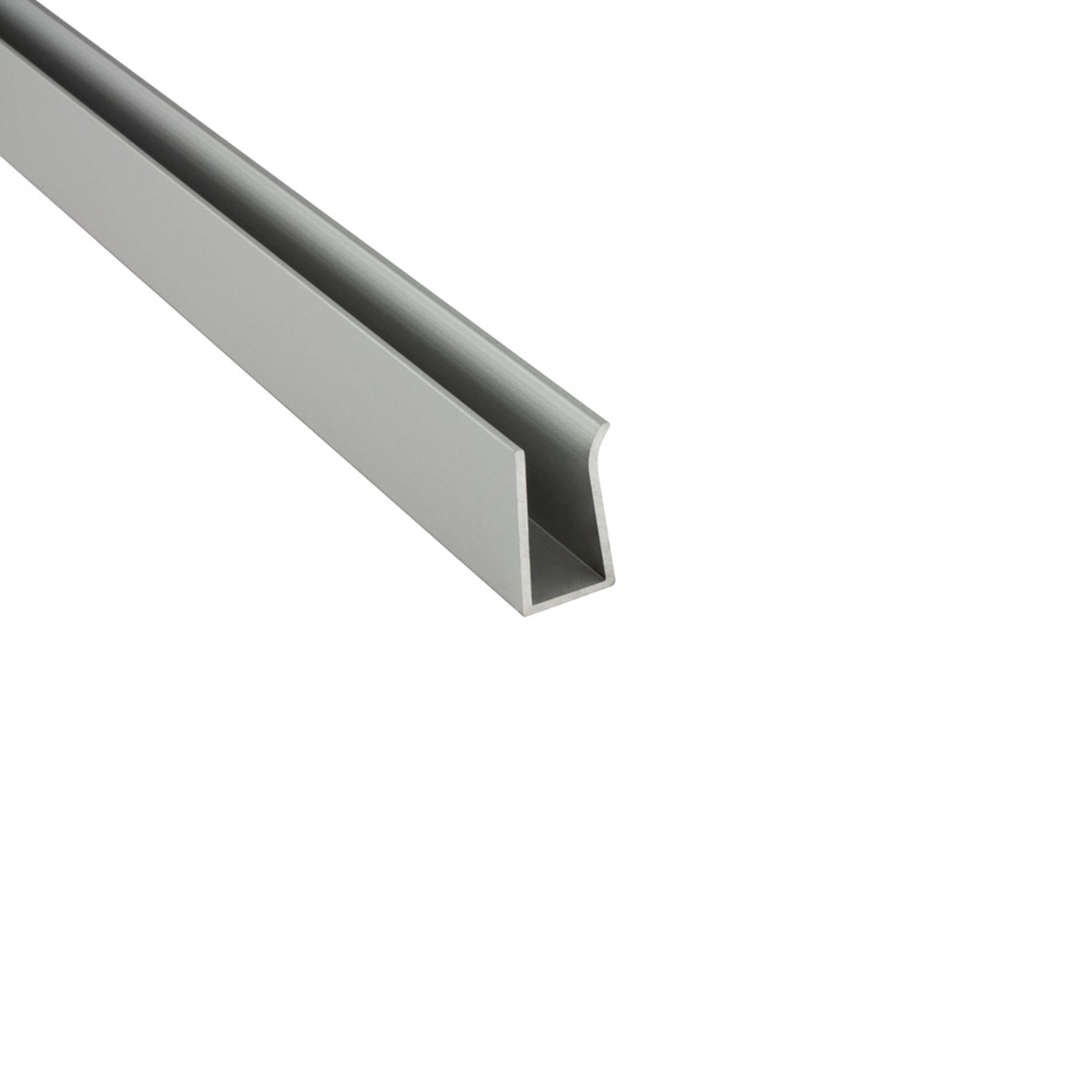 G03 LED Glaskantenprofil Kühlprofil Silber G03 LED Glaskantenprofil Kühlprofil Silber 2m