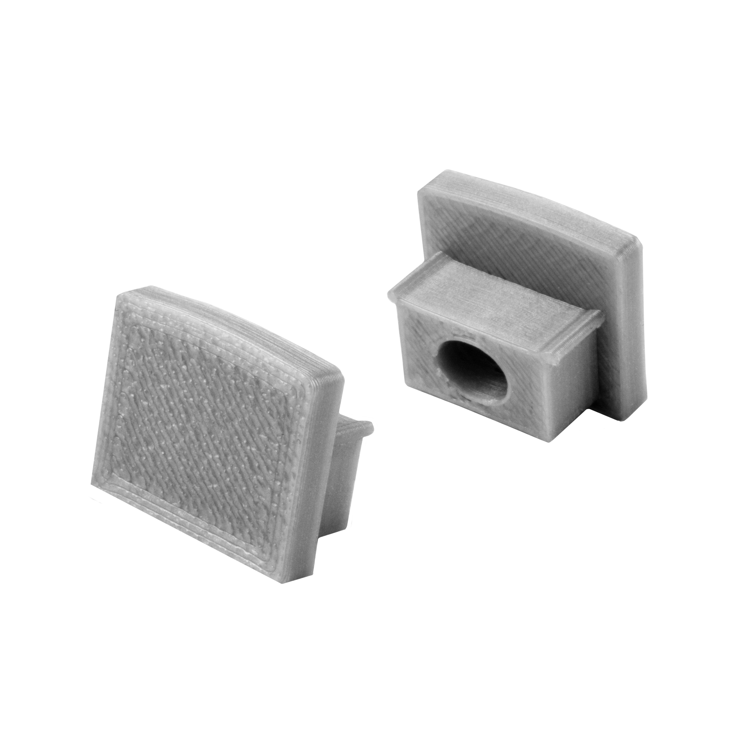 T77 LED Alu Fliesenprofil 10mm silber 2x Endkappen T77 LED Alu Fliesenprofil 10mm silber 2x Endkappen