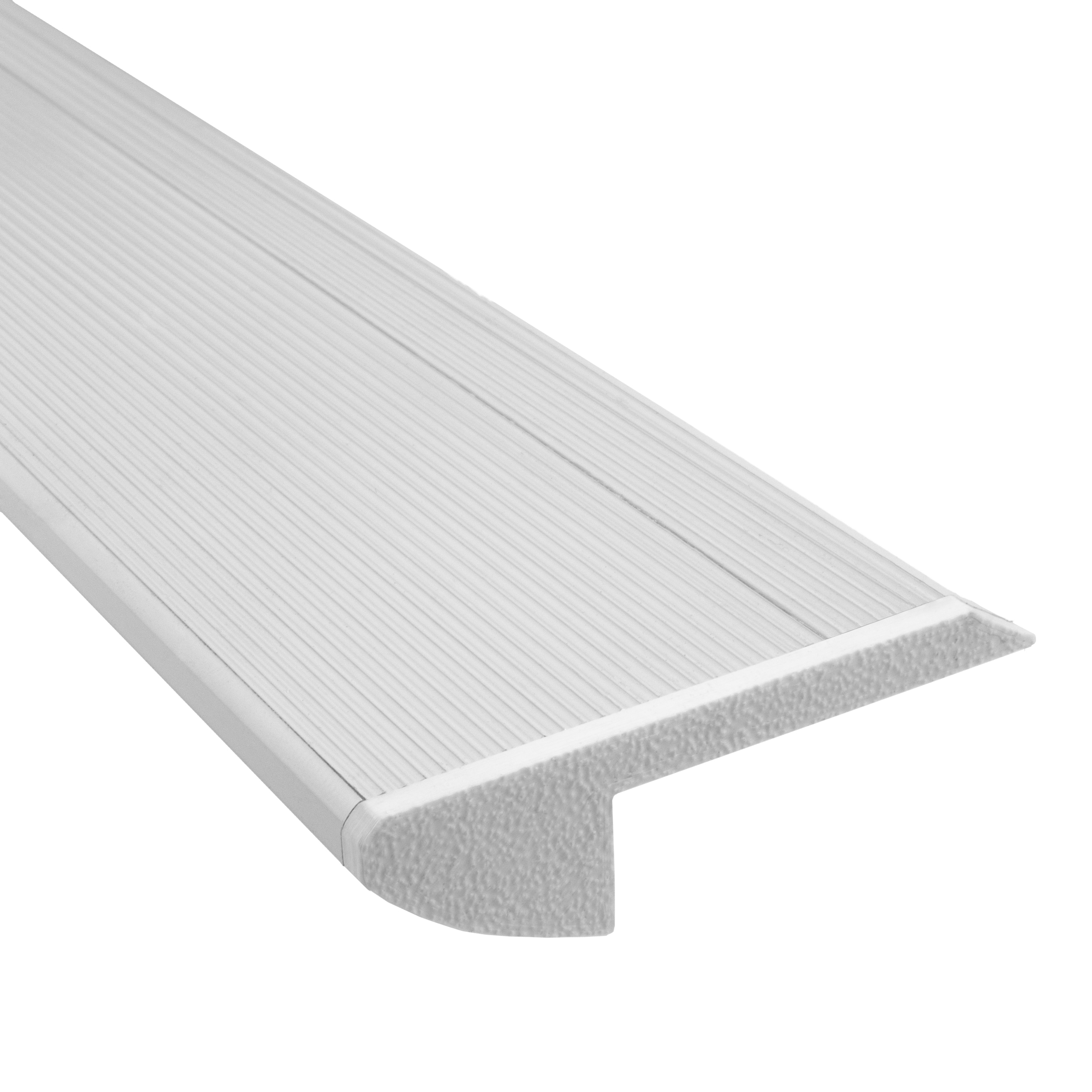 B-WARE - T-STA 30° LED Alu Treppenprofil Treppenwinkel weiss Endkappe rechts 1 Stück