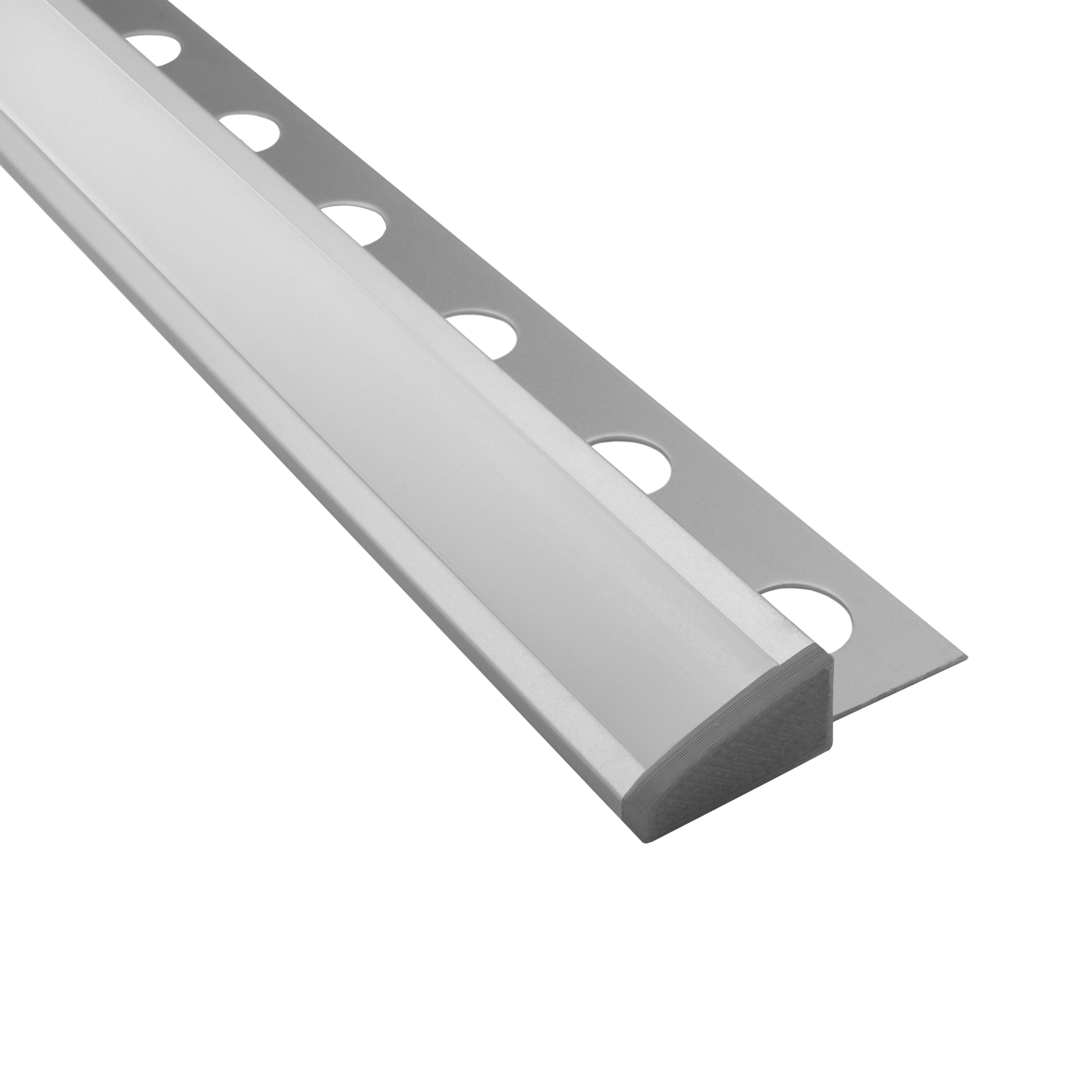 T77 LED Alu Fliesenprofil 10mm silber 20°