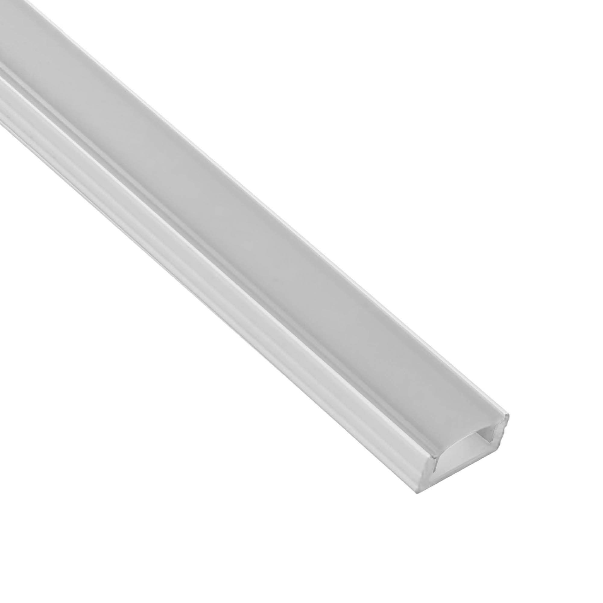 A17 LED Aluprofil Weiss 2m Abdeckung opal