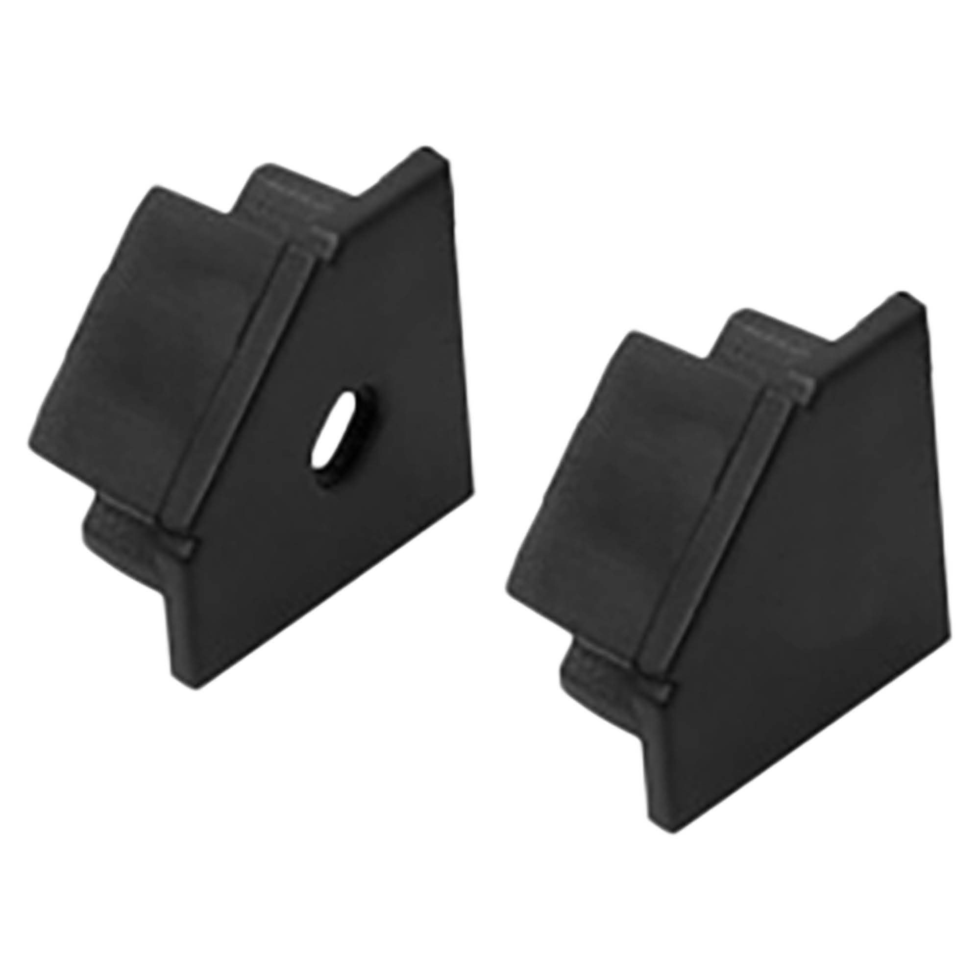 A19 LED Aluprofil Schwarz Eckprofil 90° 2x Endkappe A19 LED Aluprofil Schwarz Eckprofil 90° 2x Endkappe