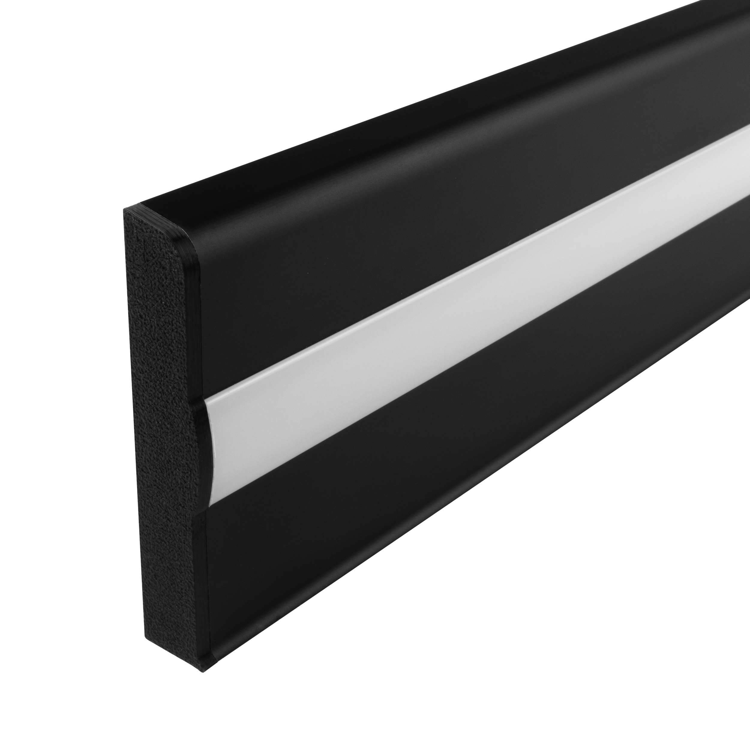 B-Ware - C02 LED Aluprofil Schwarz Sockelleiste Endkappe links C02 LED Aluprofil Schwarz Sockelleiste Endkappe links 1 Stück