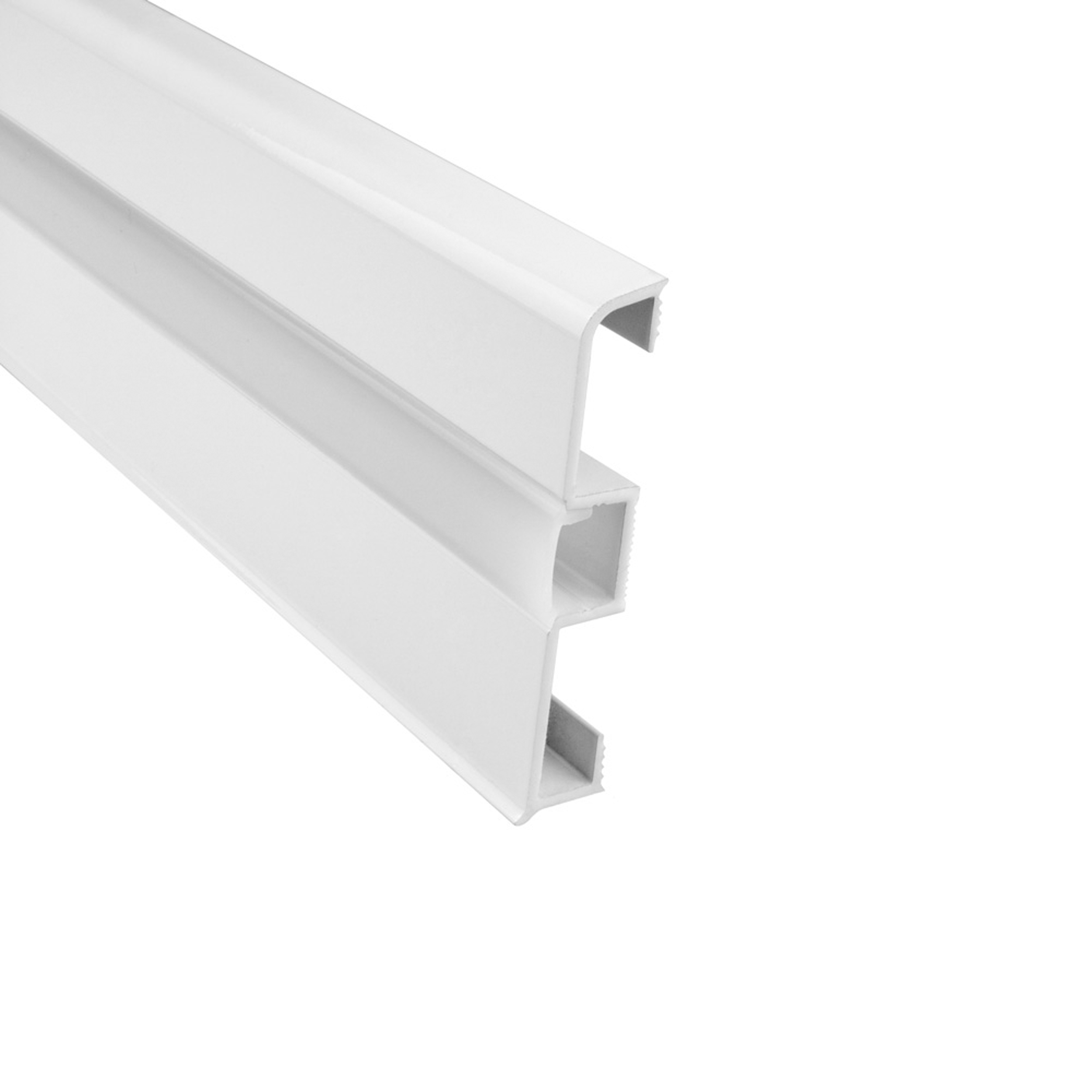 C02 LED Aluprofil Weiss Sockelleiste 1m opal C02 LED Aluprofil Weiss Sockelleiste 1m opal
