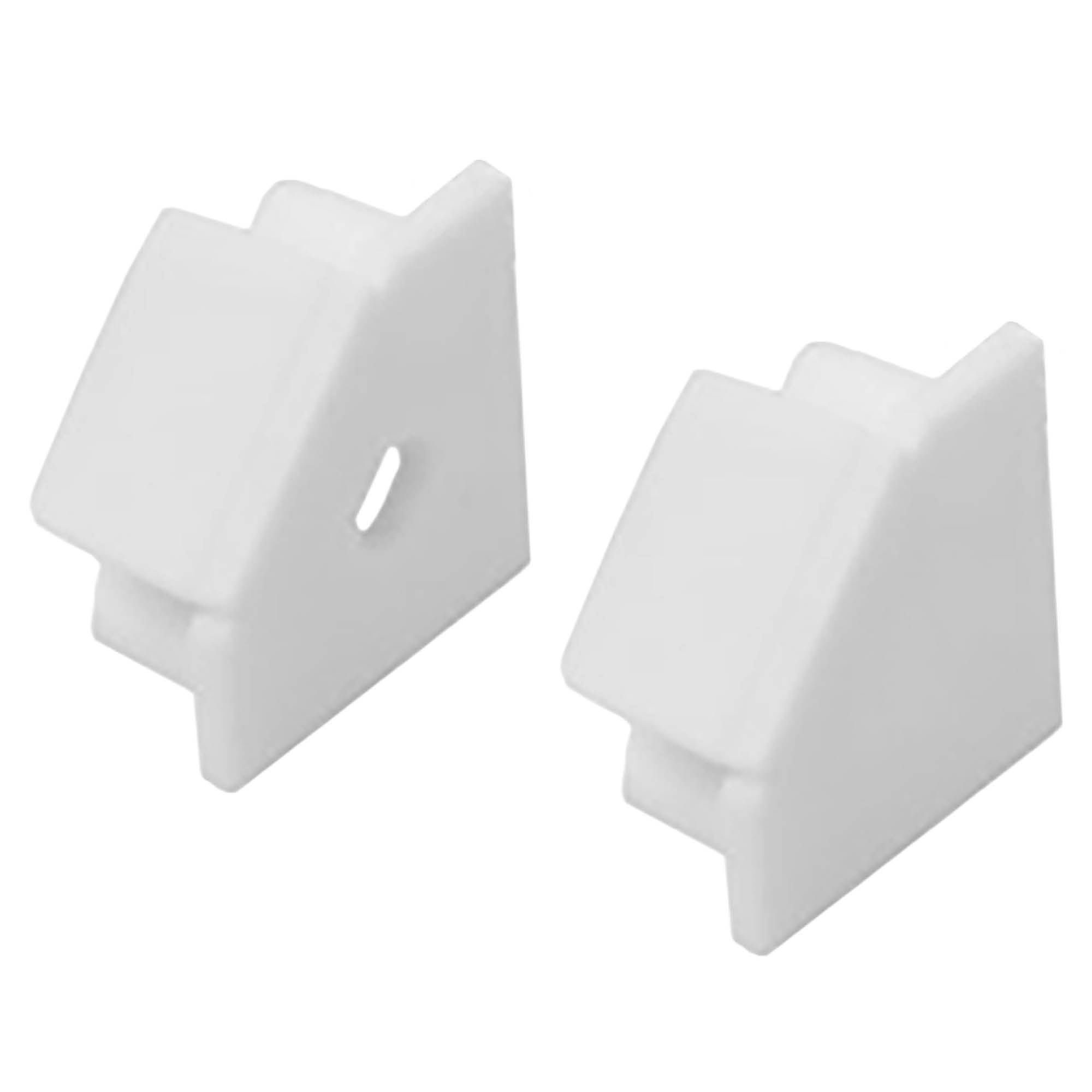 A19 LED Aluprofil Weiss Eckprofil 90° 2x Endkappe A19 LED Aluprofil Weiss Eckprofil 90° 2x Endkappe