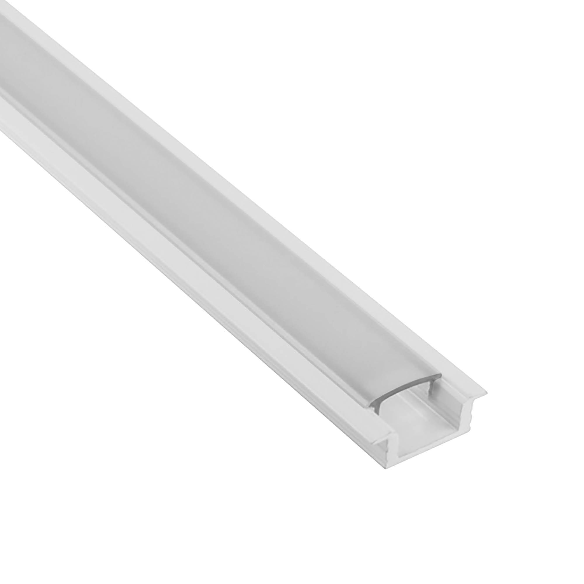 A25 LED Aluprofil Weiss 1m opal Einbauprofil A25 LED Aluprofil Weiss 2m opal Einbauprofil