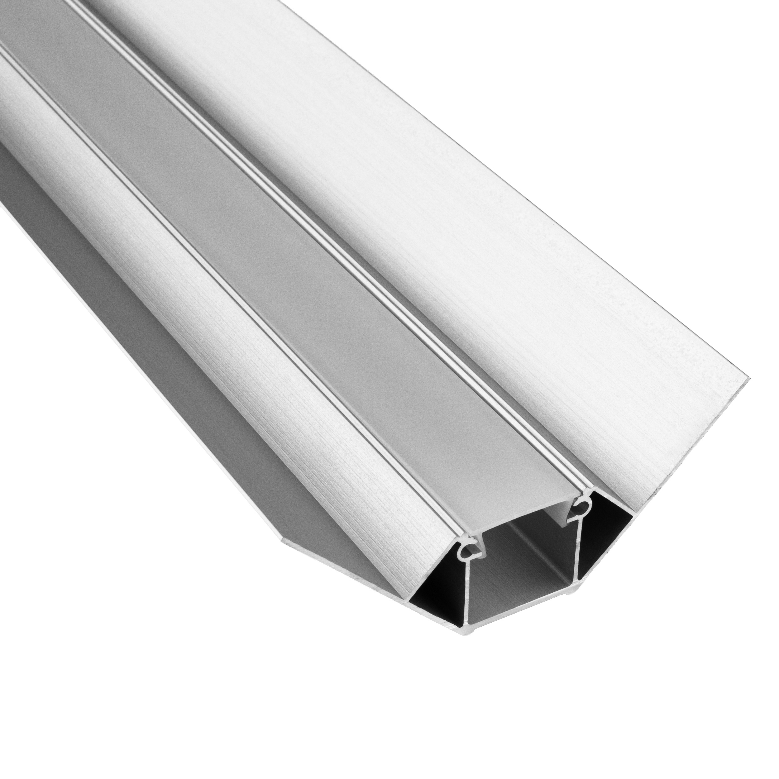 LED Trockenbau-Eckprofil Innen Silber – für LED-Strips bis 16mm 2m opal LED Trockenbau-Eckprofil Innen Silber – für LED-Strips bis 16mm 2m opal