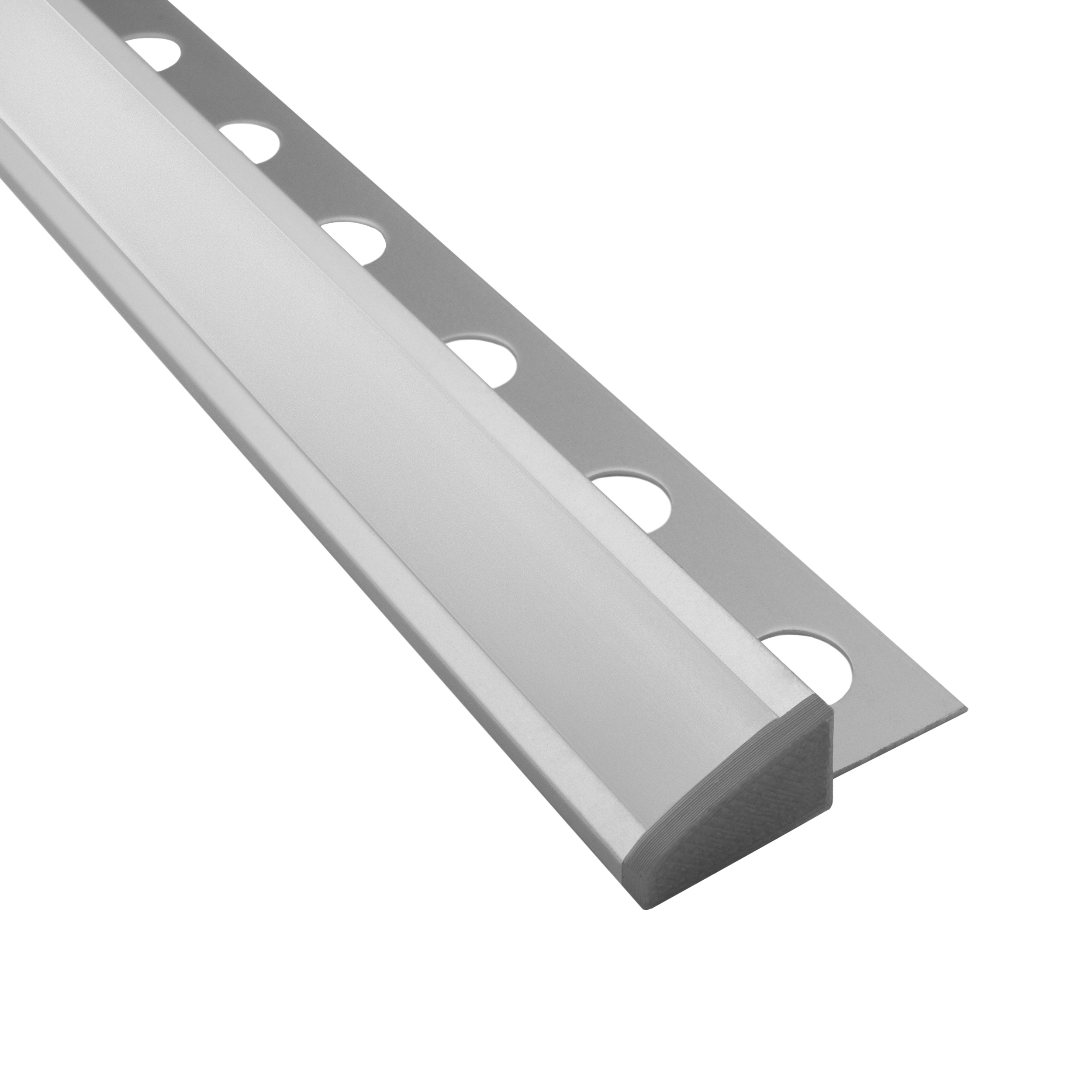 T77 LED Alu Fliesenprofil 12mm silber 30° 1m milky T77 LED Alu Fliesenprofil 12mm silber 30°