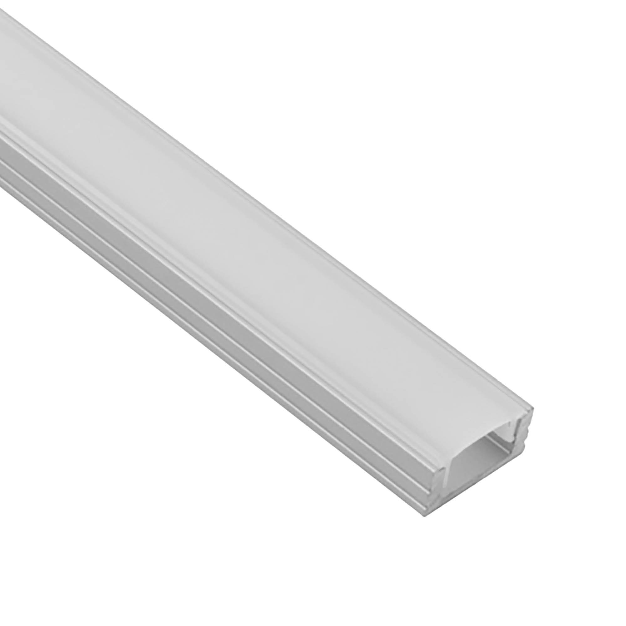 A17 LED Aluprofil Silber 1m Abdeckung milky A17 LED Aluprofil Silber 2m Abdeckung milky