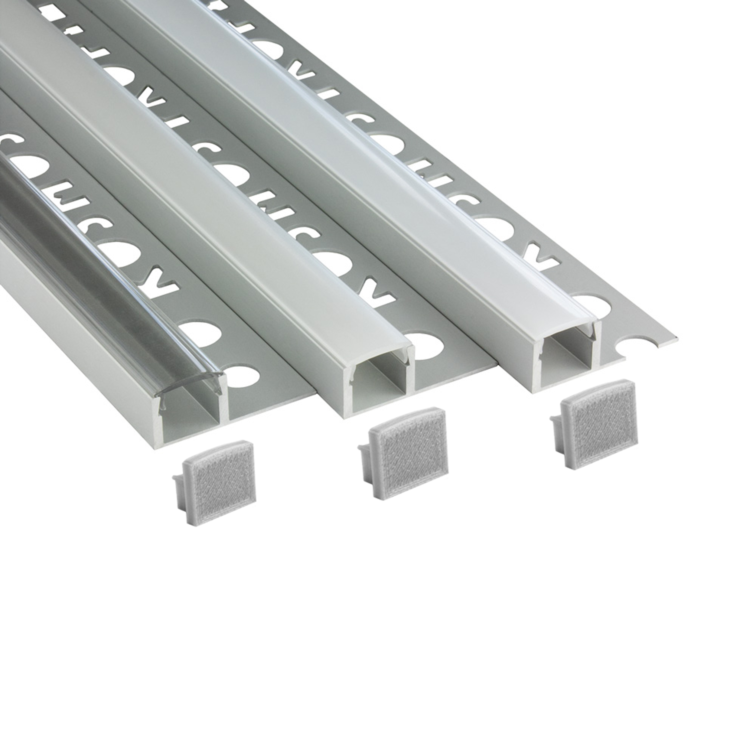 T77 LED Alu Fliesenprofil 10mm silber