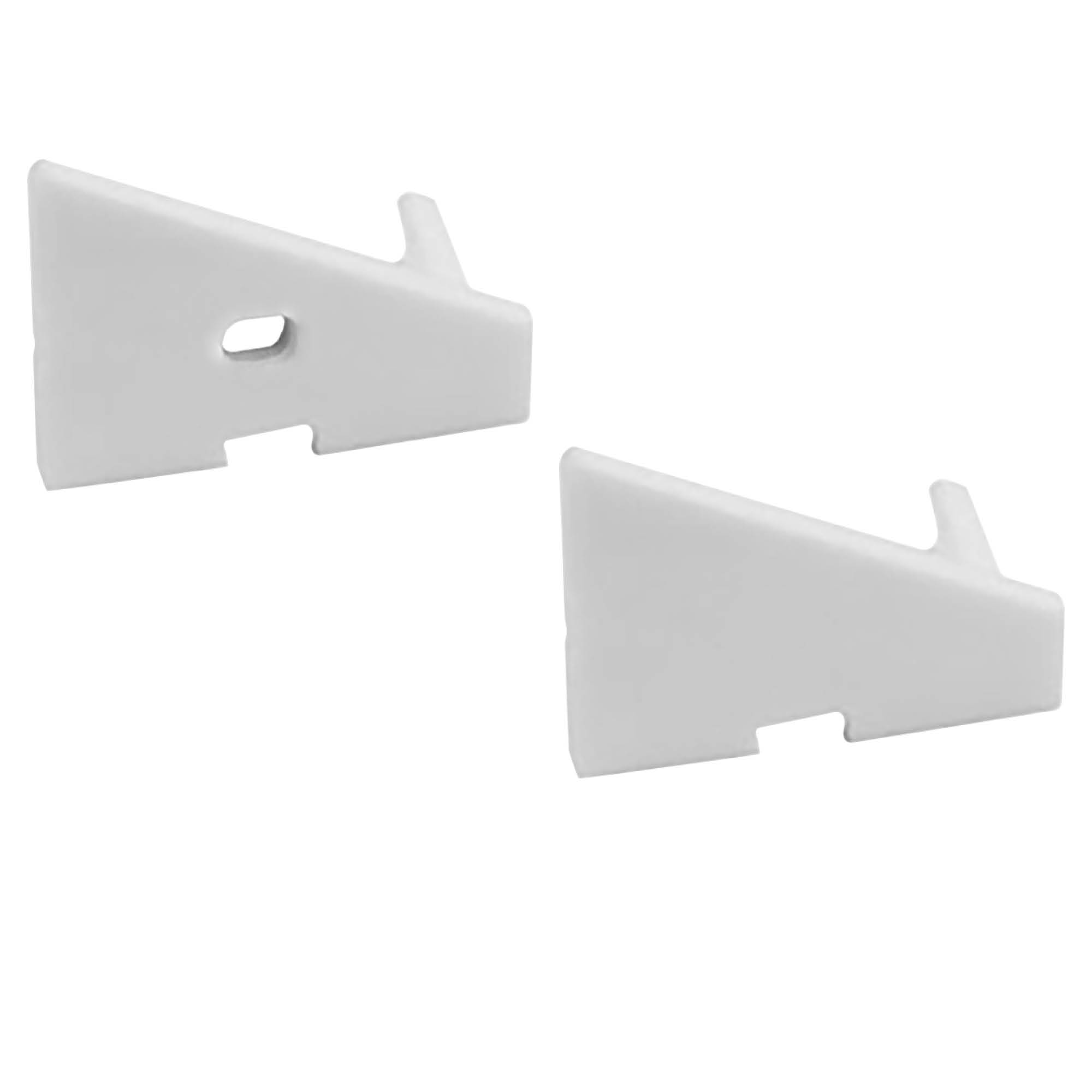A20 LED Aluprofil Weiss Eckprofil 30° 2x Endkappen A20 LED Aluprofil Weiss Eckprofil 30° 2x Endkappen