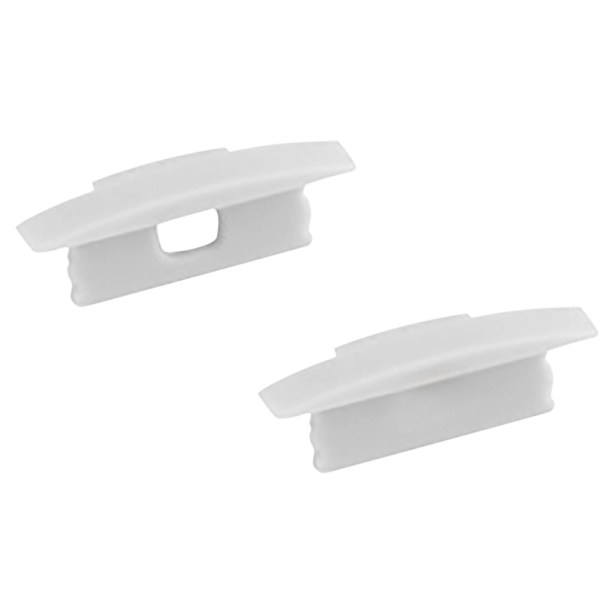 A25 LED Aluprofil Weiss 2x Endkappen Einbauprofil A25 LED Aluprofil Weiss 2x Endkappen Einbauprofil