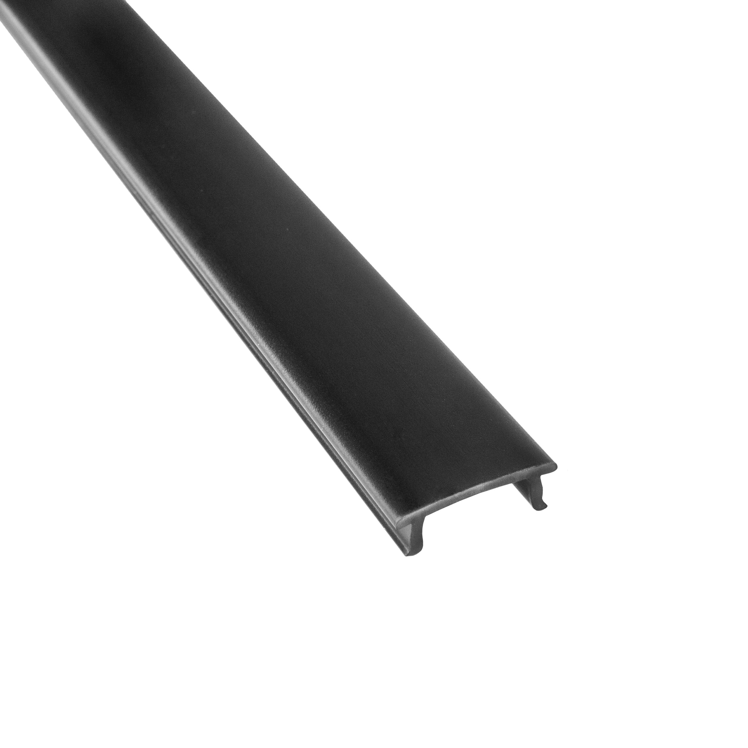 LED Abdeckung No.1 - A17-, A25-, C01-, C02- und F01-Serie - LED-Aluprofil - Schwarz