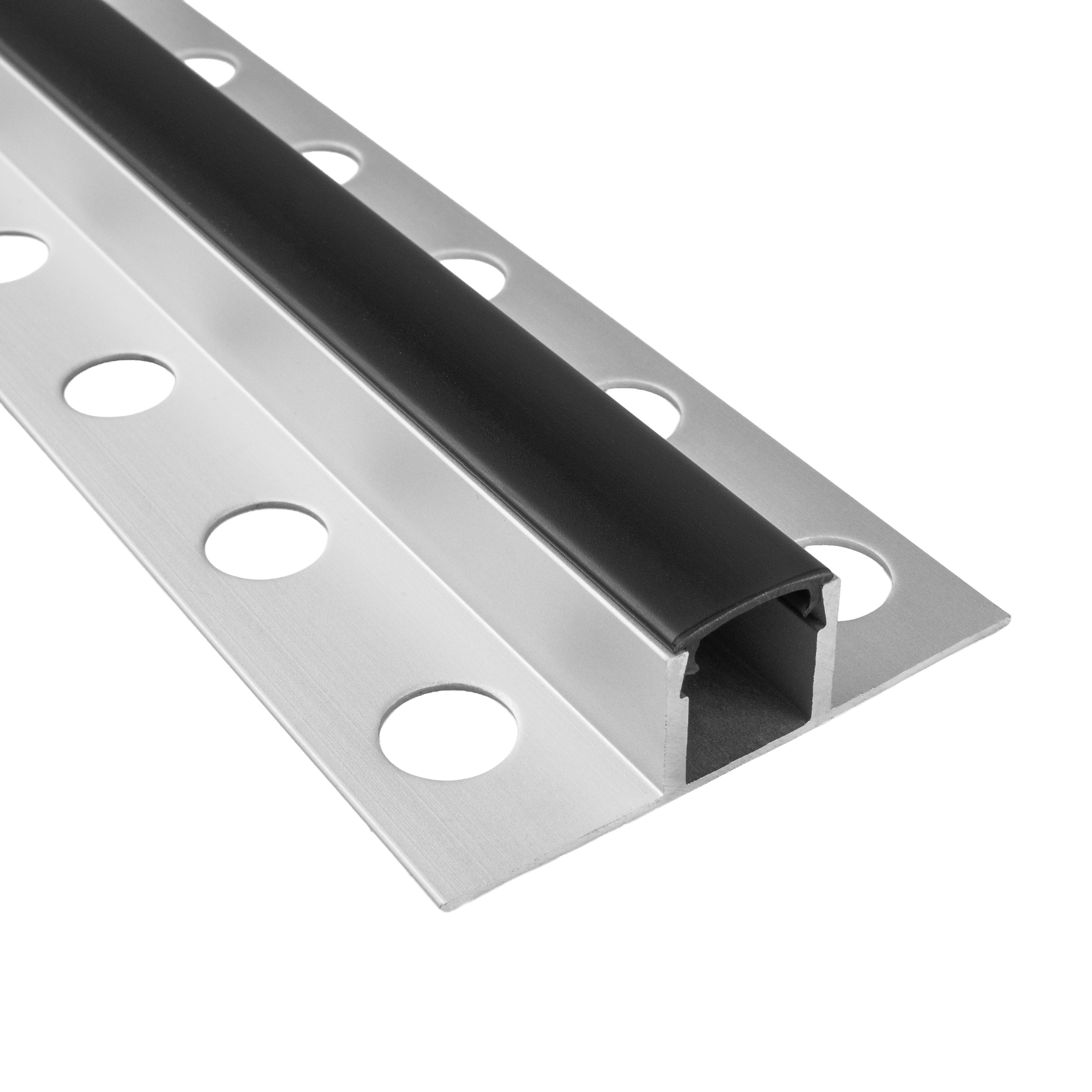 T77 LED Alu Fliesenprofil Bordüre 10mm silber