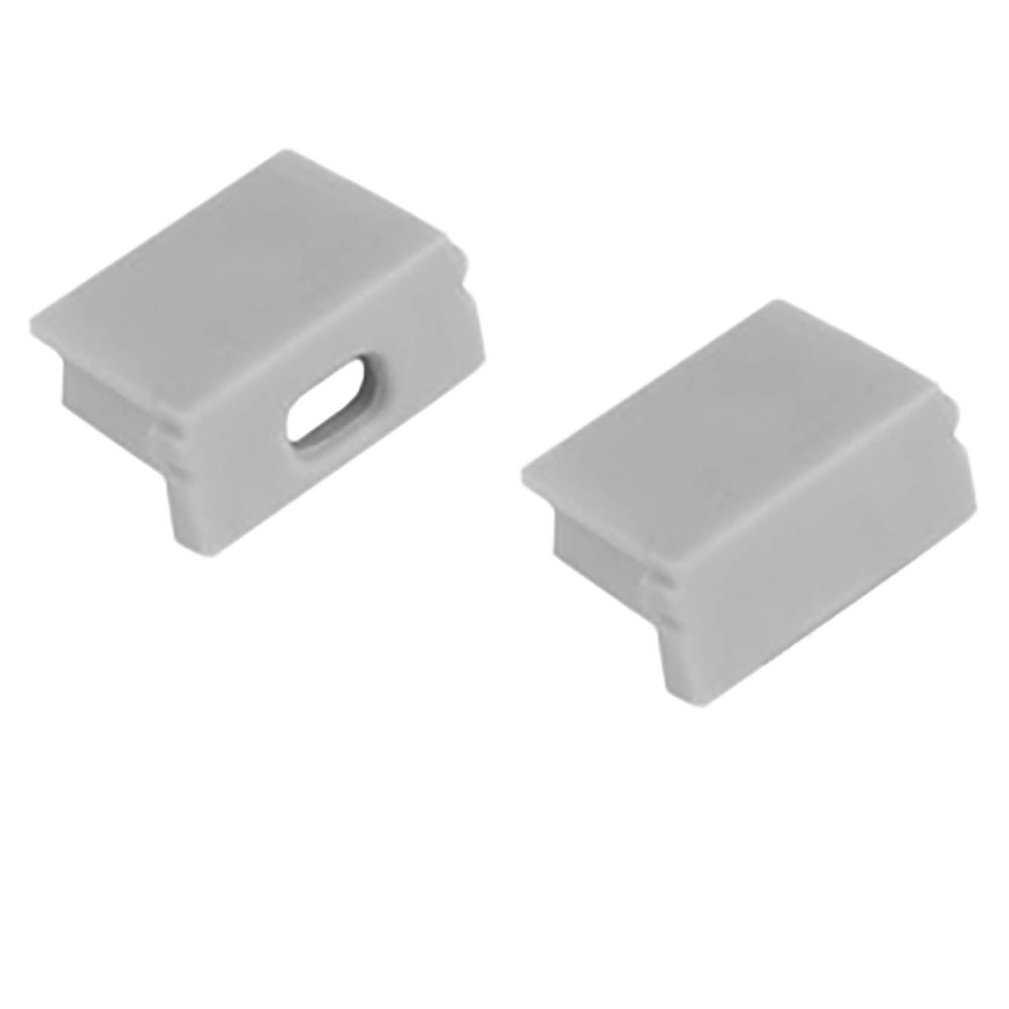 A15 LED Profil Silber 2x Endkappen A15 LED Profil Silber 2x Endkappen