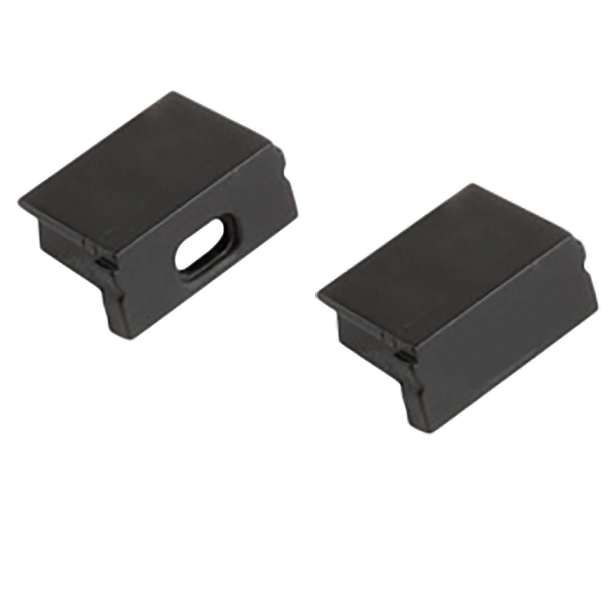 A15 LED Profil Schwarz 2x Endkappen