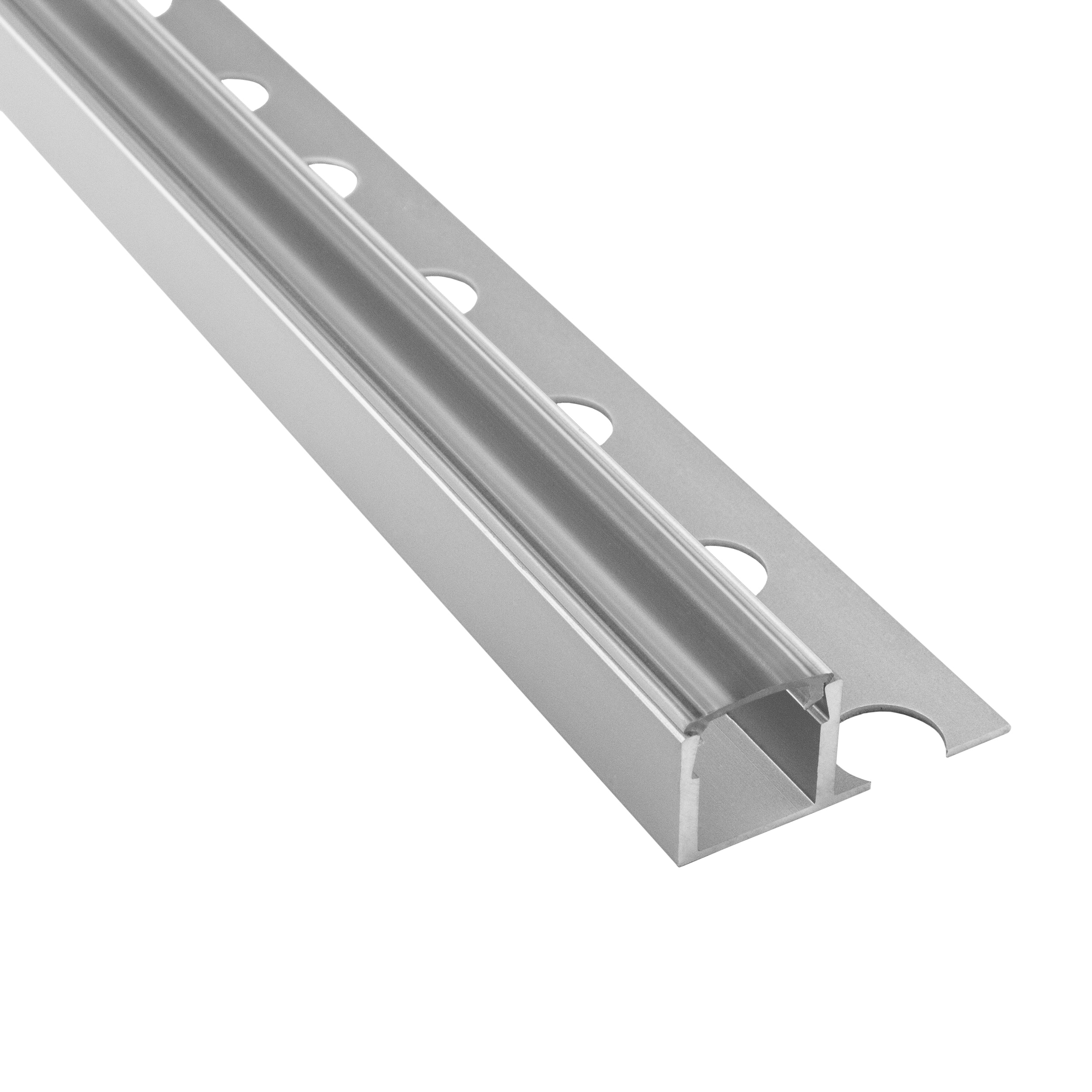 T77 LED Alu Fliesenprofil 12mm silber 1m klar T77 LED Alu Fliesenprofil 12mm silber 2m klar