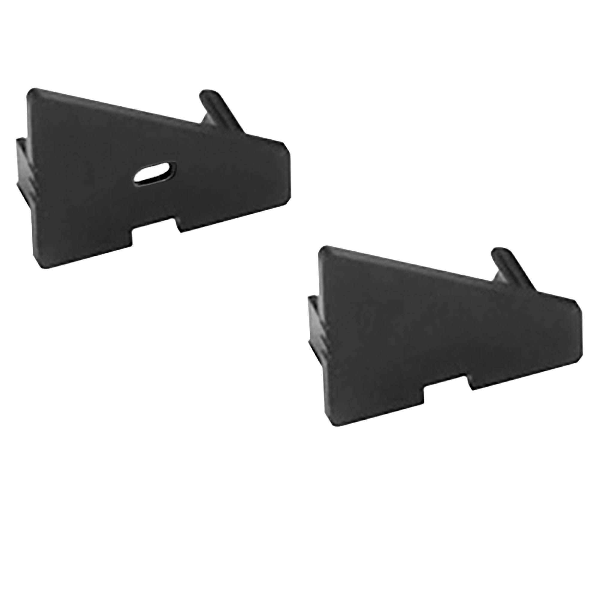 A20 LED Aluprofil Schwarz Eckprofil 30° 2x Endkappen