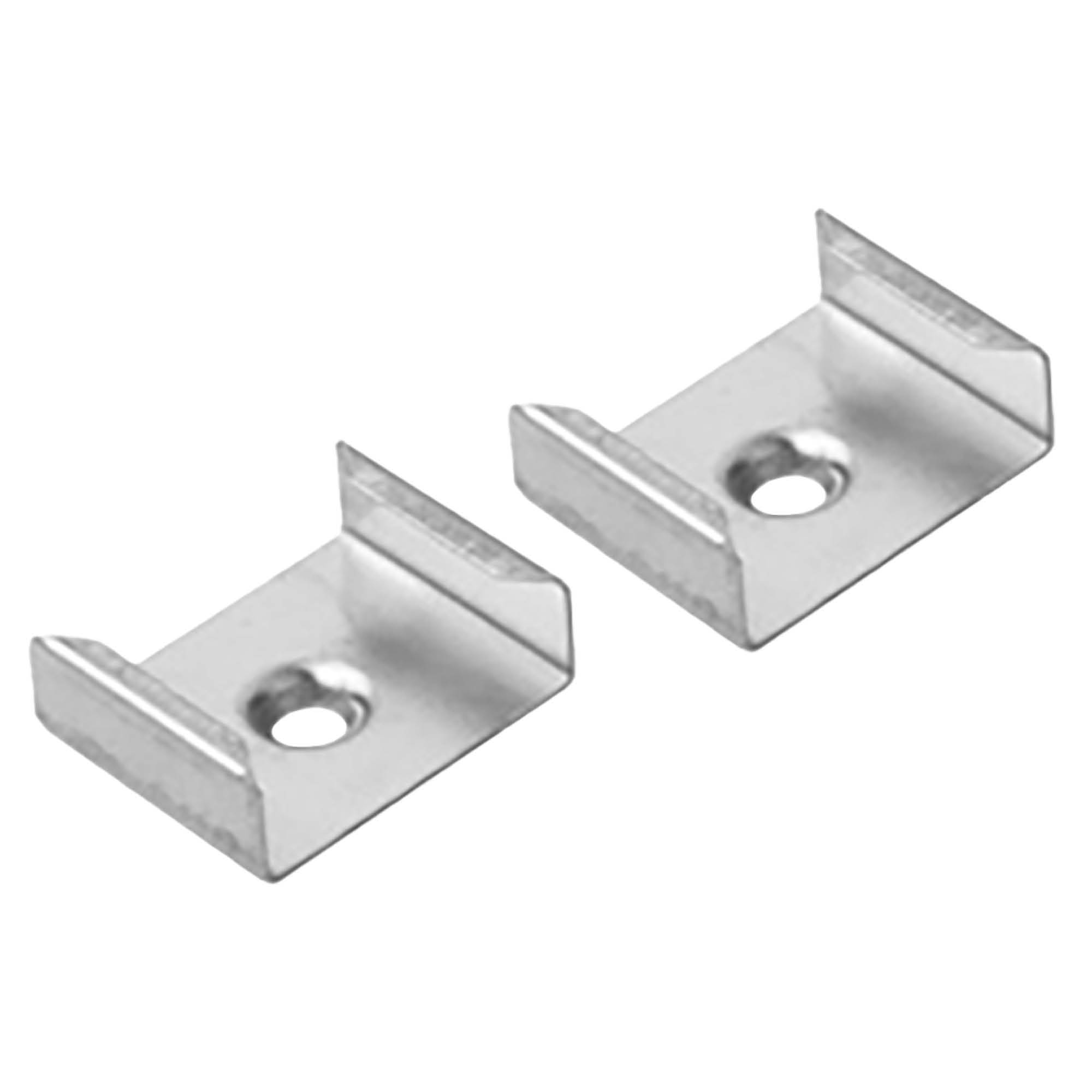 A19 LED Aluprofil Weiss Eckprofil 90° 2x Halter metall