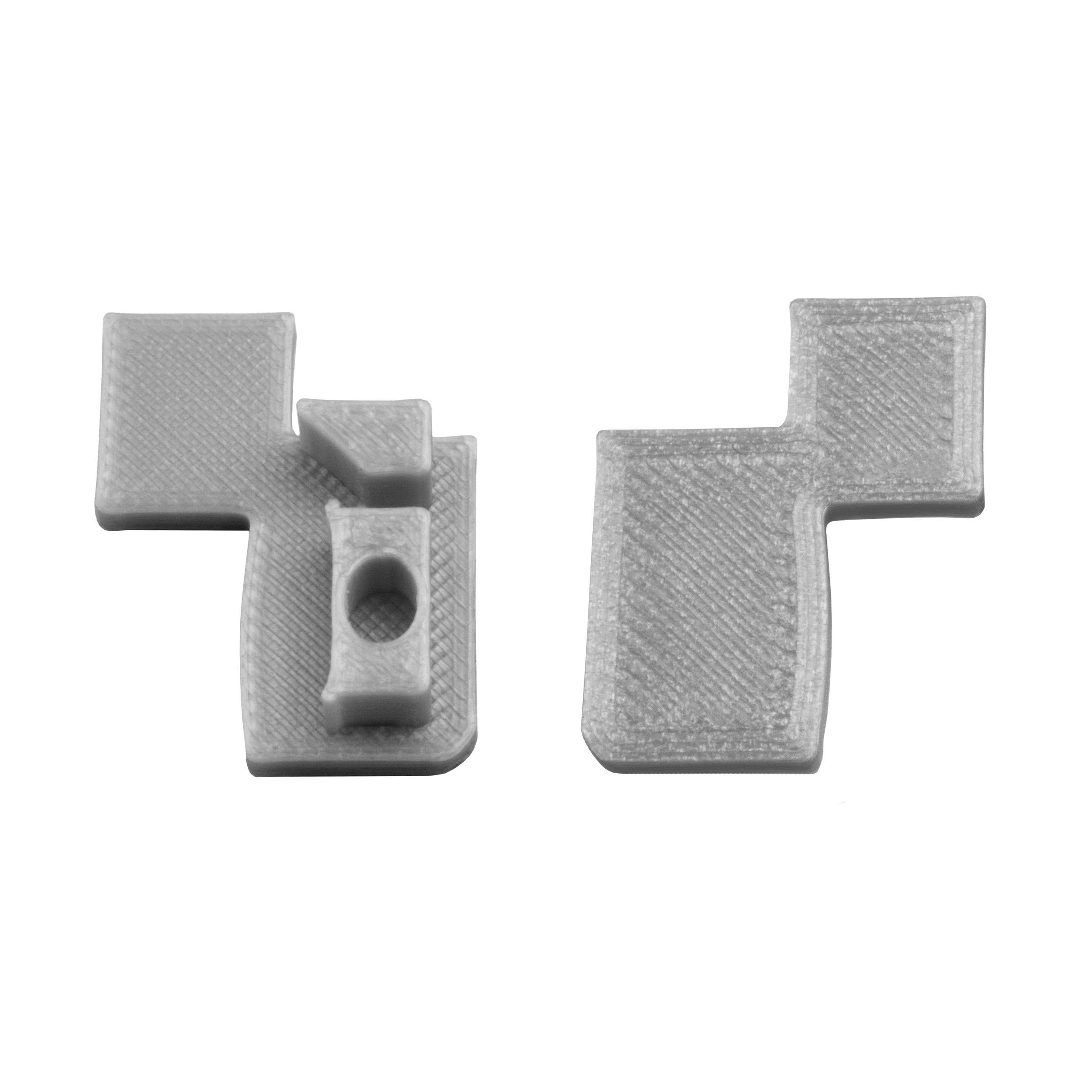 T-40 LED Alu Fliesenprofil Treppenprofil 10mm silber Endkappe rechts 1 Stück