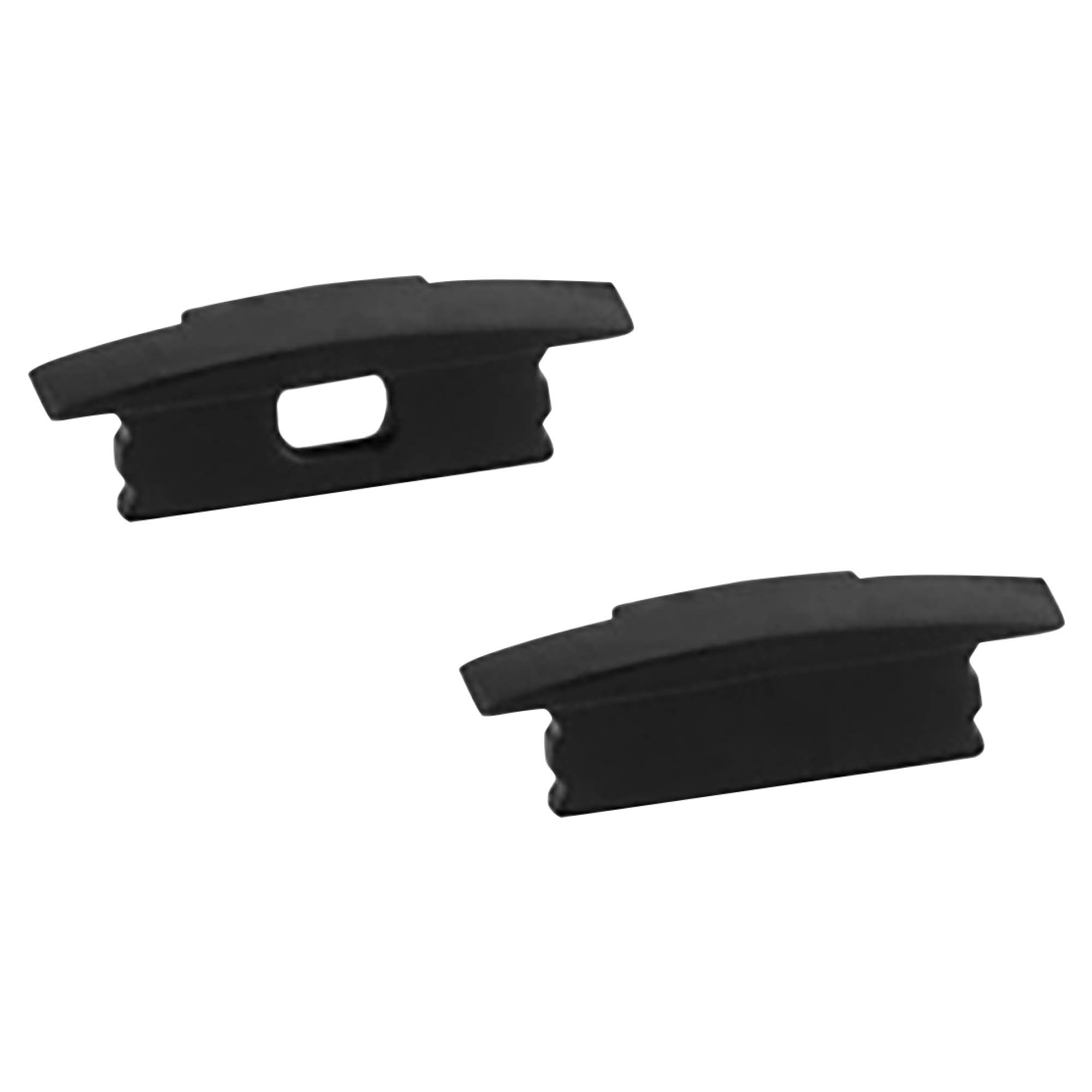 A25 LED Aluprofil Einbauprofil Schwarz 2x Endkappen A25 LED Aluprofil Einbauprofil Schwarz 2x Endkappen