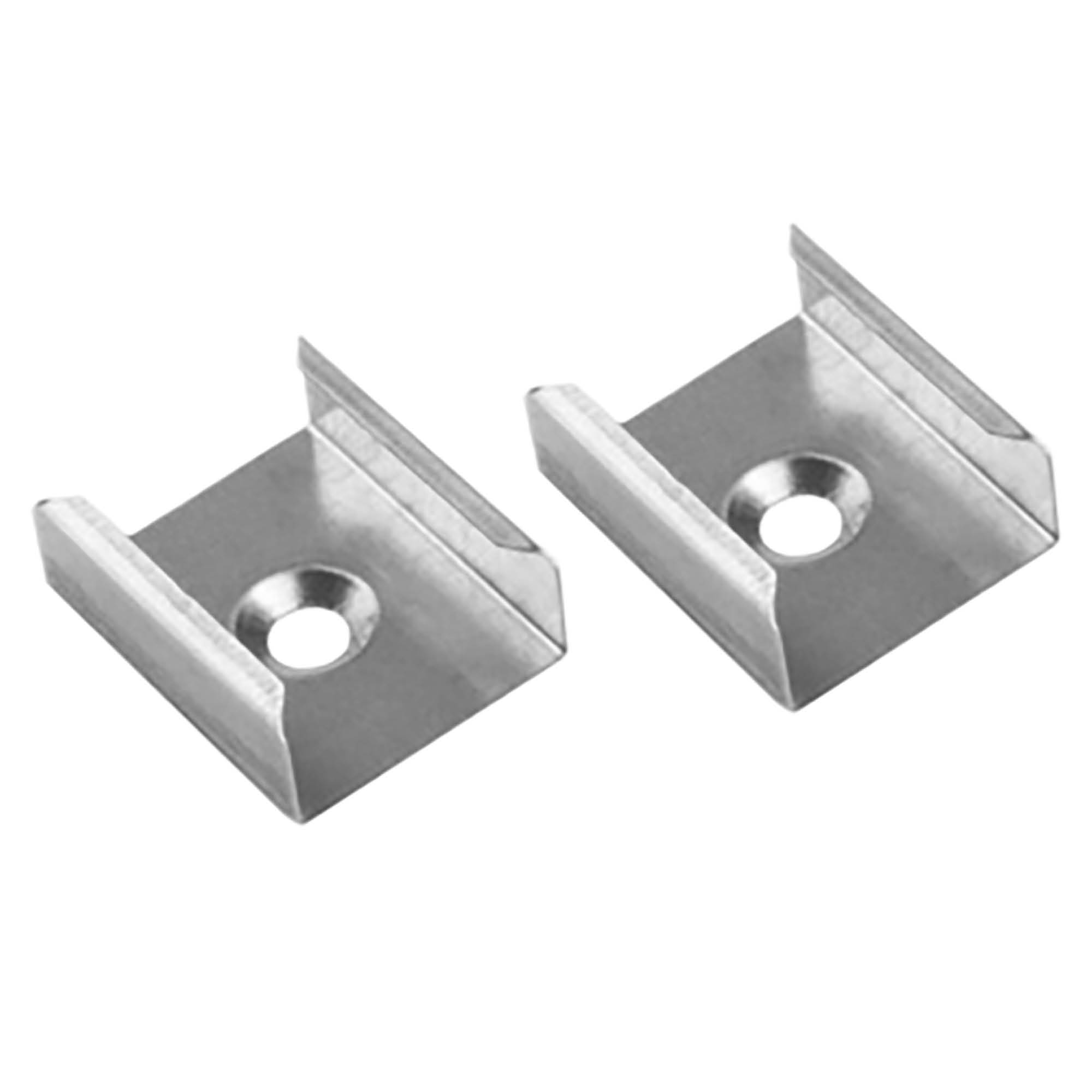 A15 LED Profil Schwarz 2x Halter metall A15 LED Profil Weiss 2x Halter metall