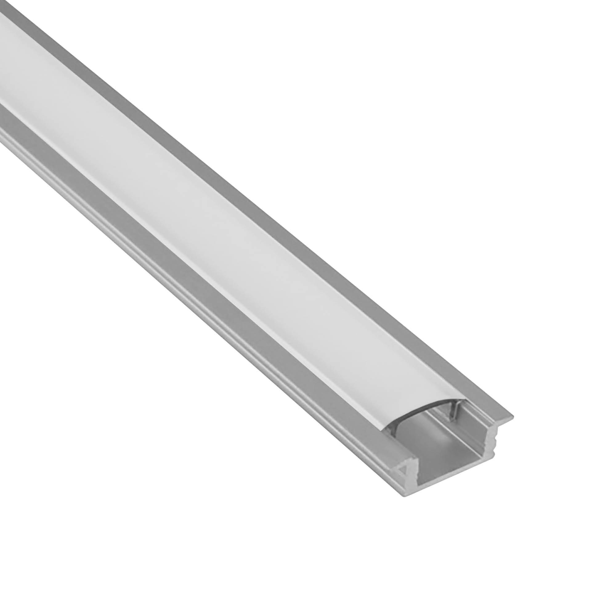 A25 LED Aluprofil Einbauprofil Silber 1m Abdeckung milky A25 LED Aluprofil Einbauprofil Silber 2m Abdeckung milky