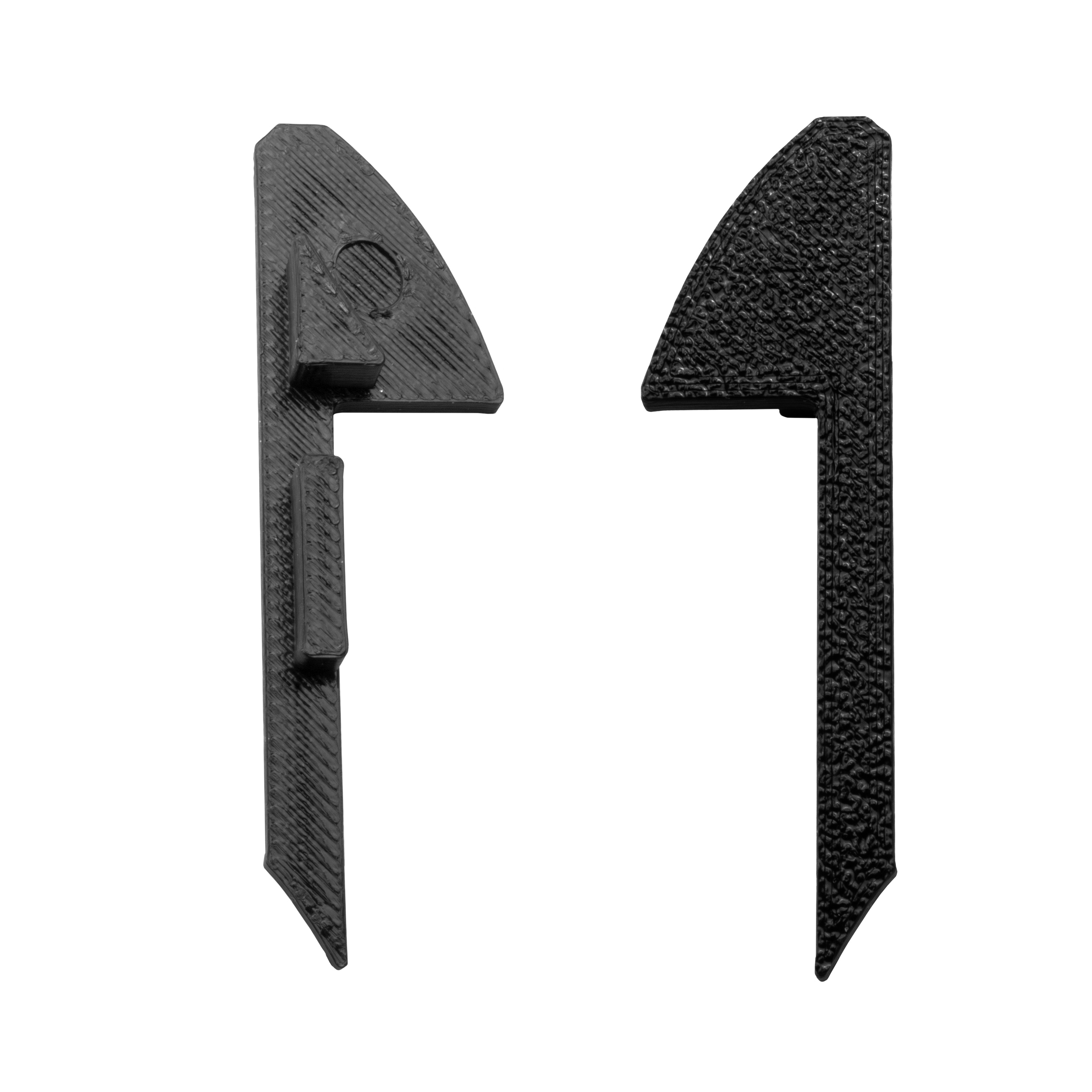 B-WARE - T-STA 30° LED Alu Treppenprofil Treppenwinkel schwarz Endkappe rechts 1 Stück