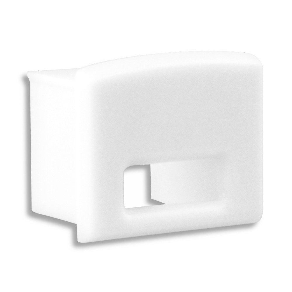 GX-PL5 LED AUFBAU-Profil 200 cm, hoch, LED Stripes max. 12 mm, weiß RAL 9010 2x Endkappen