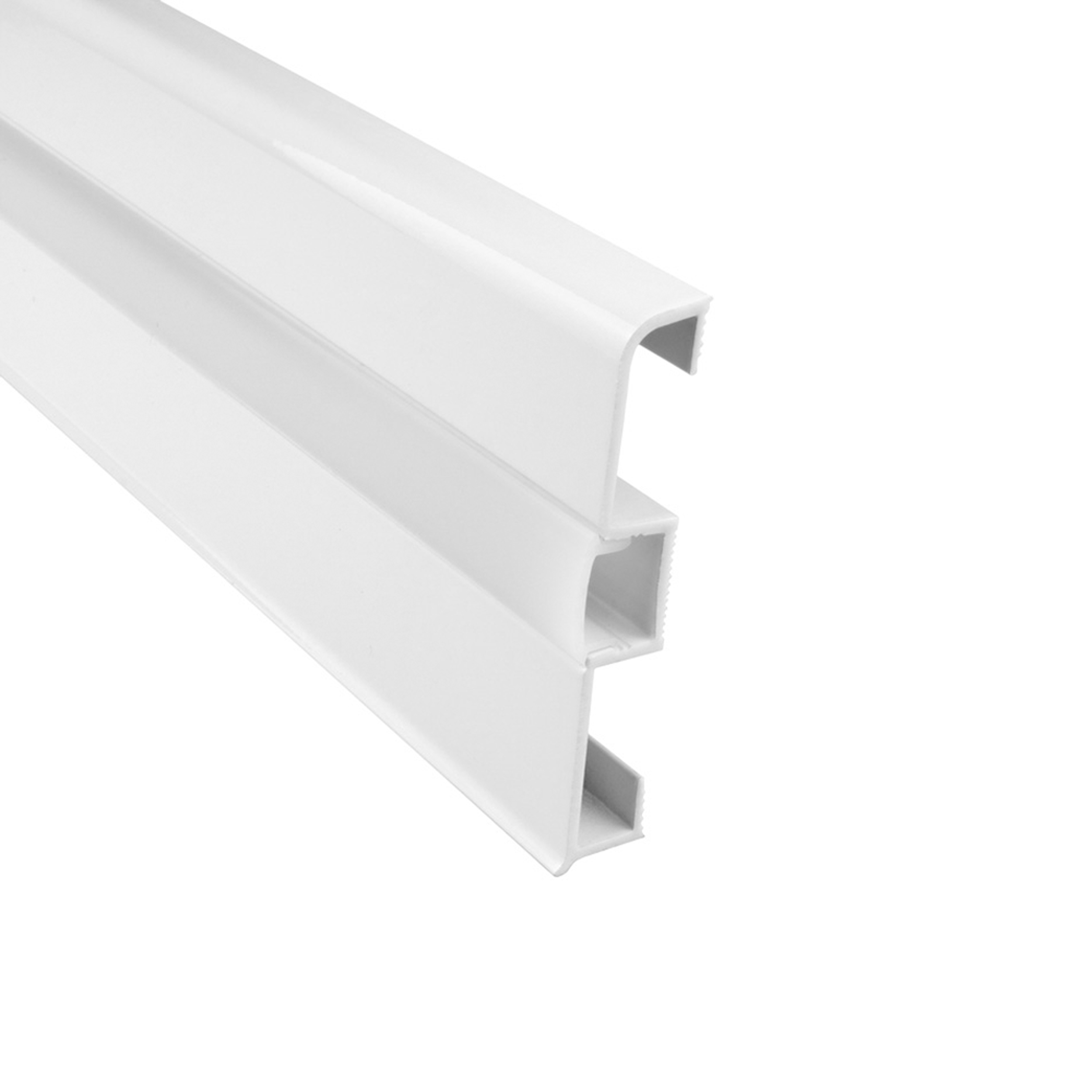 C02 LED Aluprofil Weiss Sockelleiste 2m milky C02 LED Aluprofil Weiss Sockelleiste 2m milky