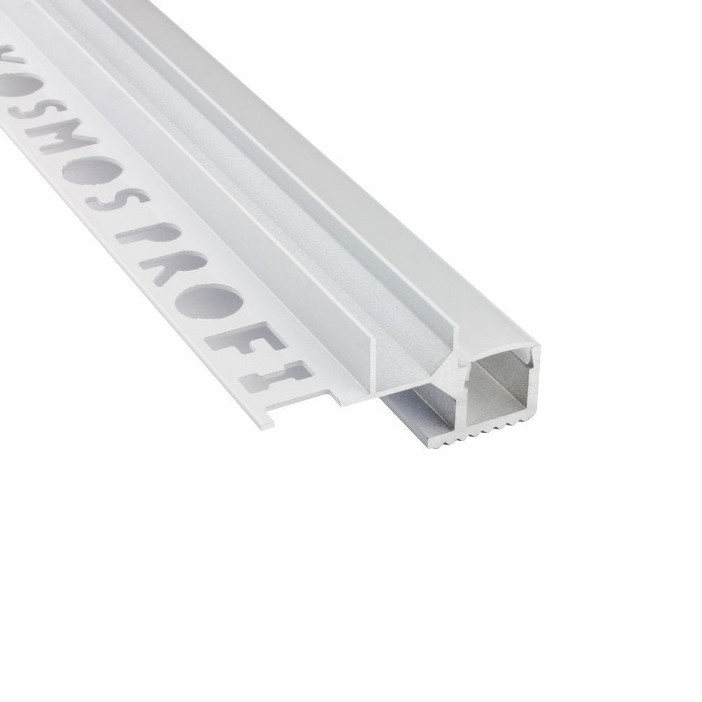 T-40 LED Alu Fliesenprofil Treppenprofil Stufen 12mm weiss T-40 LED Alu Fliesenprofil Treppenprofil Stufen 12mm weiss 2m opal