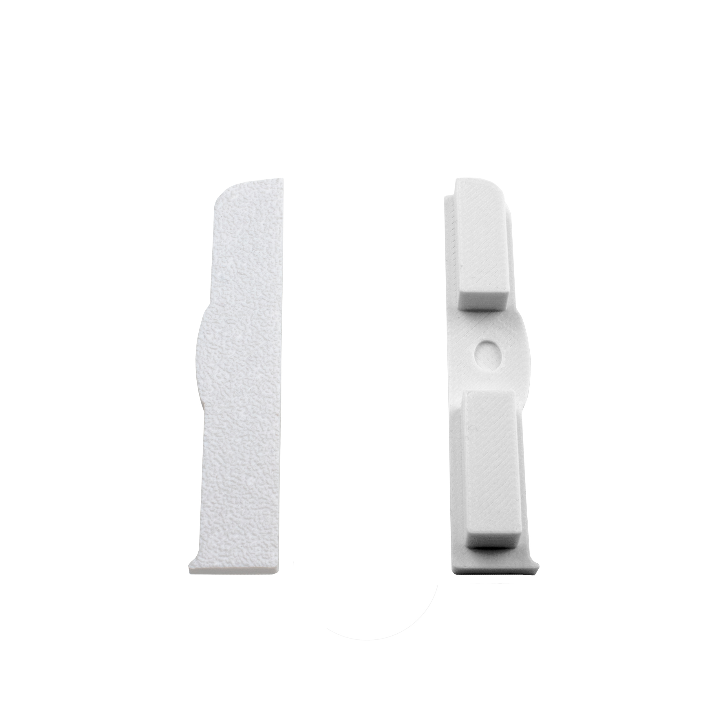 C02 LED Aluprofil Weiss Sockelleiste Endkappe rechts 1 Stück