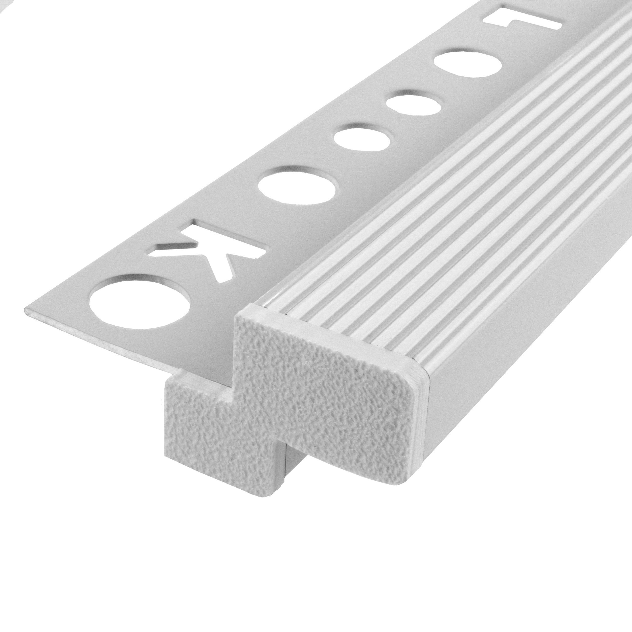 T-40 LED Alu Fliesenprofil Treppenprofil Stufen 12mm weiss T-40 LED Alu Fliesenprofil Treppenprofil Stufen 12mm weiss