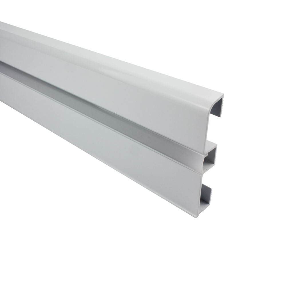 B-Ware - C01 LED Aluprofil weiss Sockelleiste 1m opal B-Ware - C01 LED Aluprofil weiss Sockelleiste 2m opal