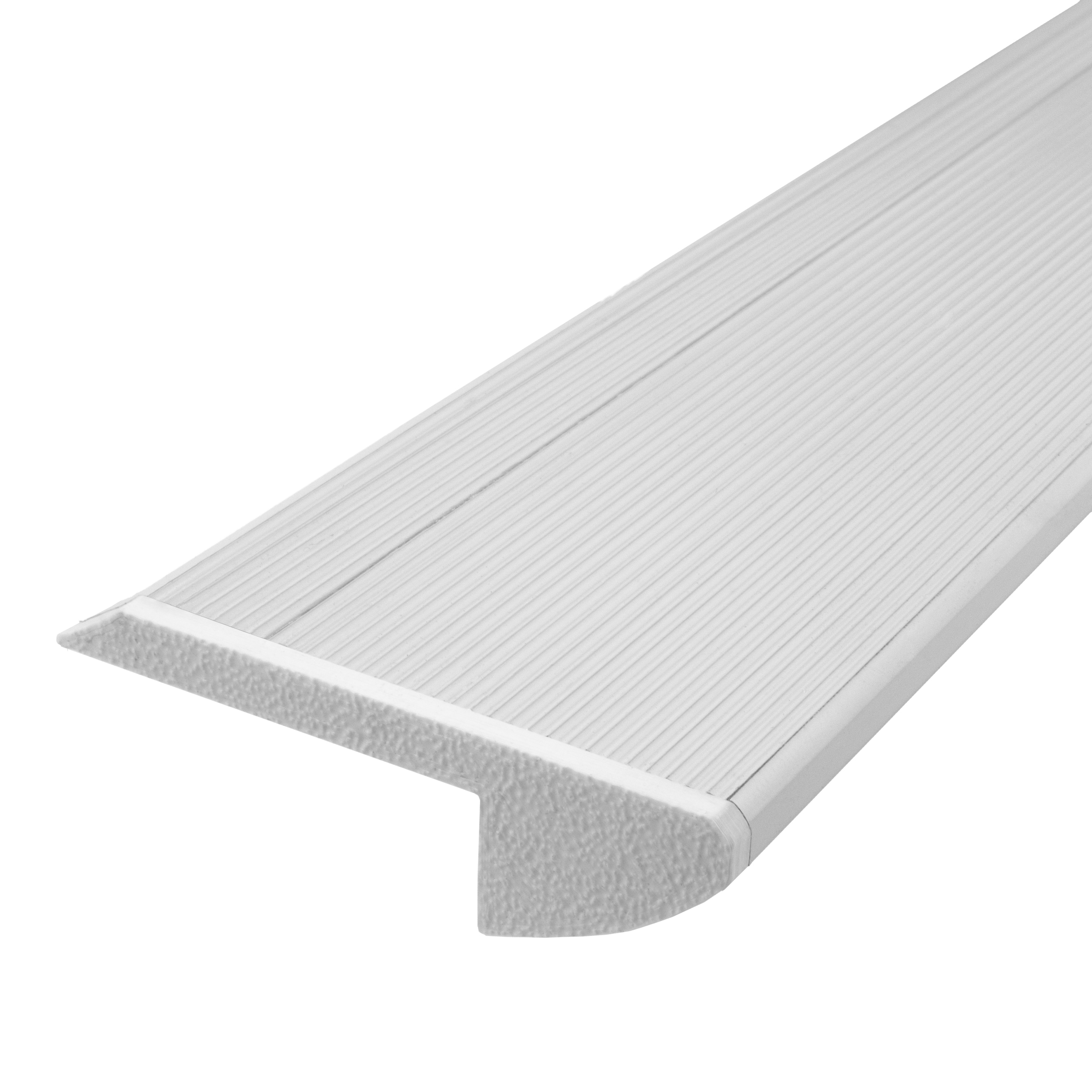 B-WARE - T-STA 30° LED Alu Treppenprofil Treppenwinkel weiss Endkappe links 1 Stück