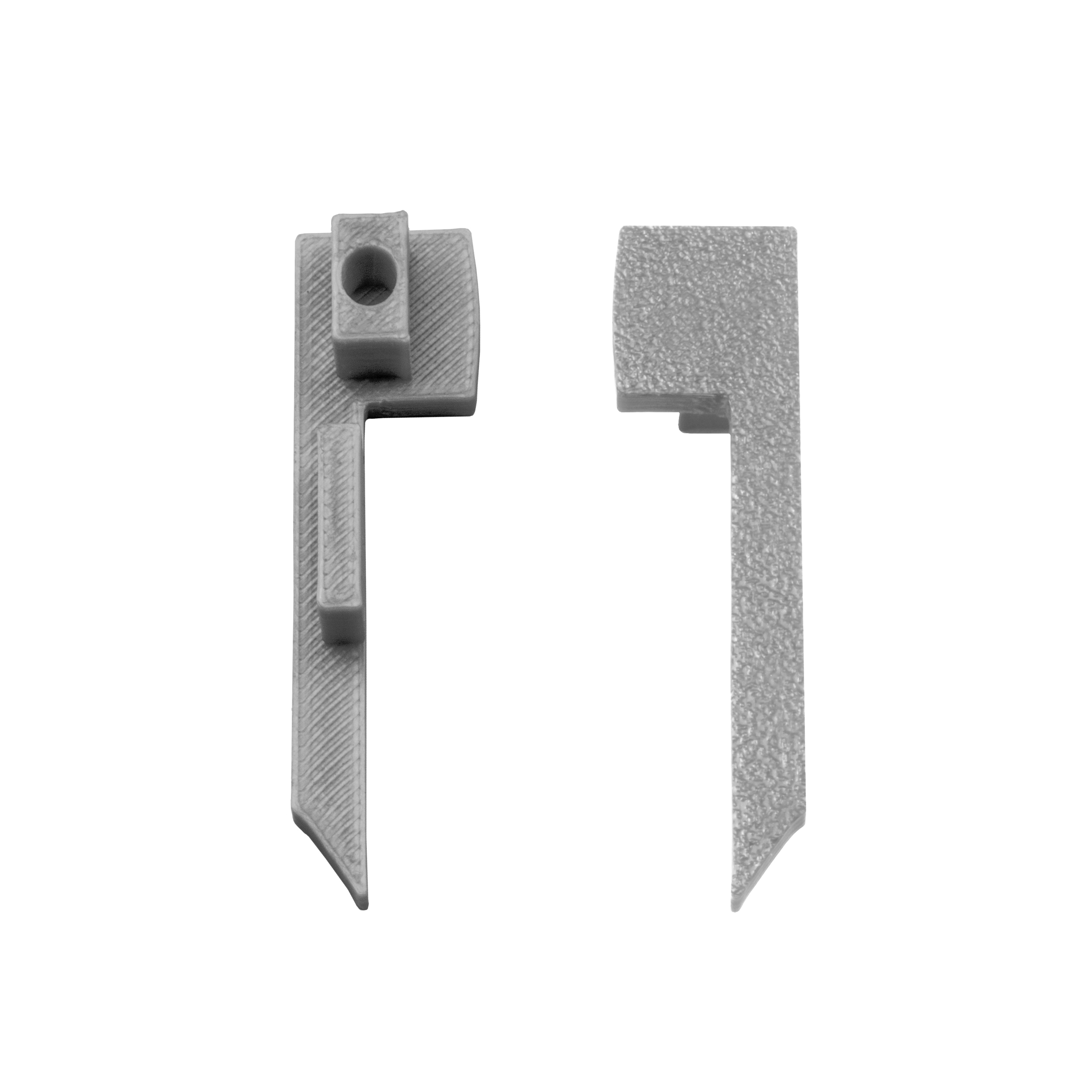 B-WARE - T-STA LED Alu Treppenprofil Treppenwinkel silber Endkappe rechts 1 Stück