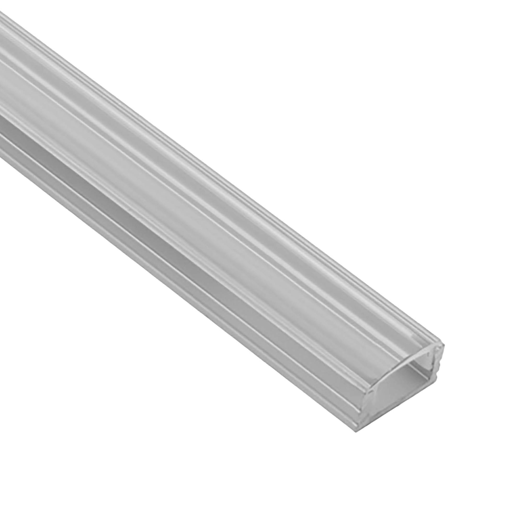 A17 LED Aluprofil Silber 2m Abdeckung klar