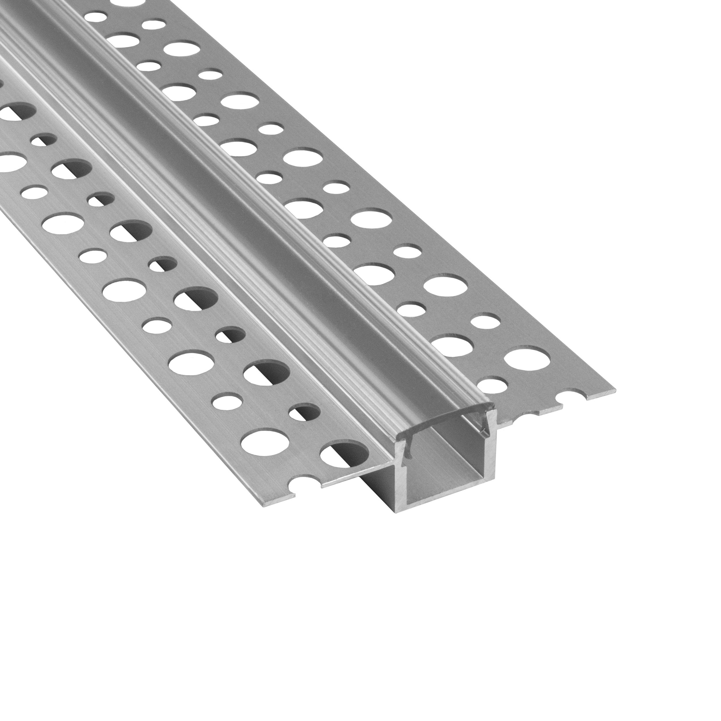 T77 LED Alu Unterputz Profil Trockenbau 11mm silber 2m klar