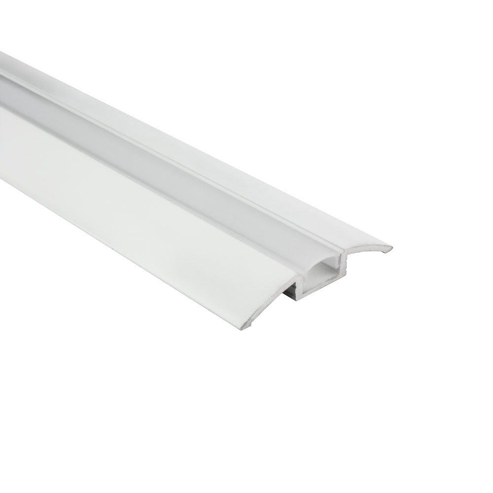 B-Ware - F01 LED Aluprofil Weiss Übergangsprofil 2m opal