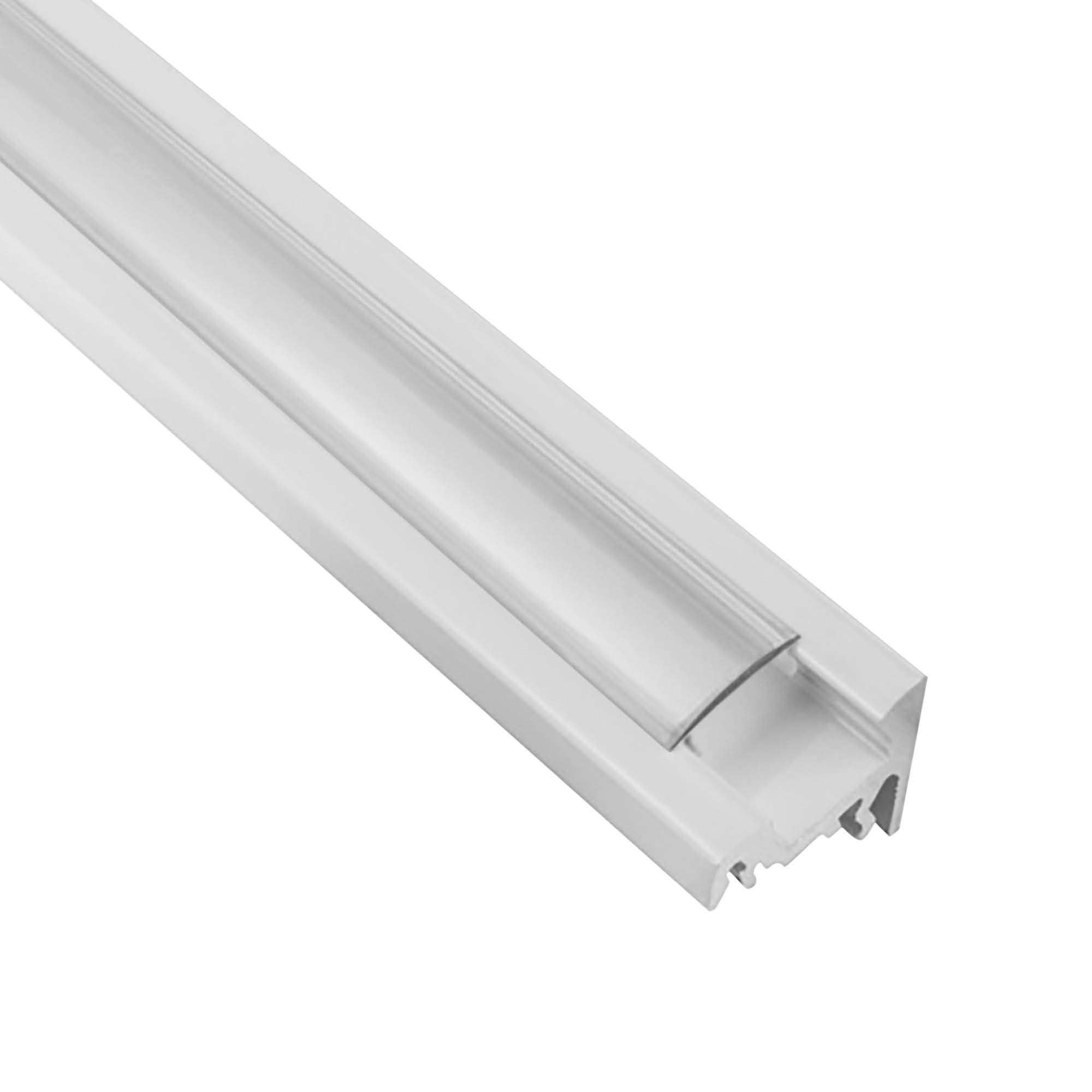A20 LED Aluprofil Weiss Eckprofil 30° 2m klar
