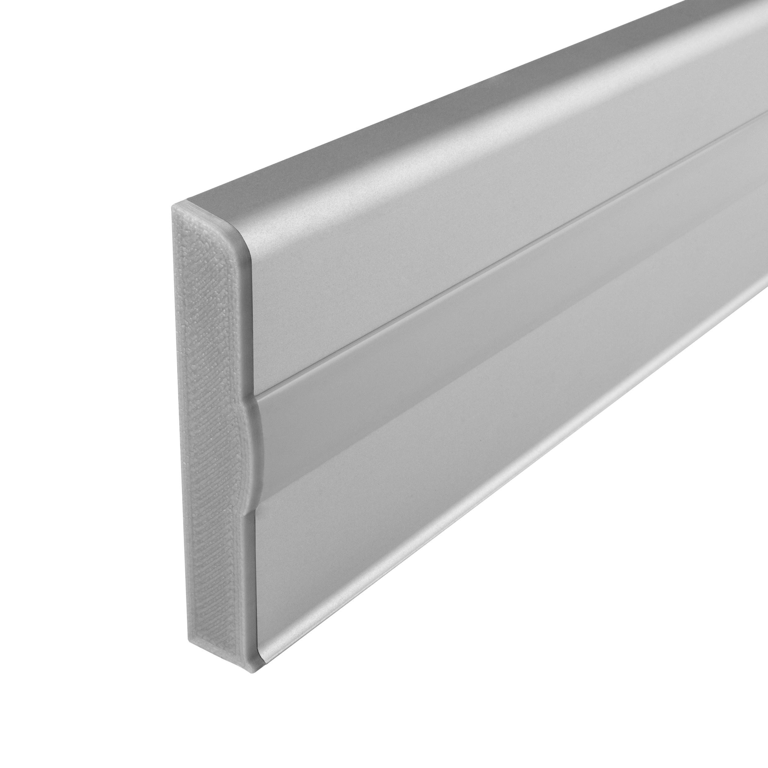 B-Ware - C02 LED Aluprofil Silber Sockelleiste Endkappe links C02 LED Aluprofil Silber Sockelleiste Endkappe links 1 Stück