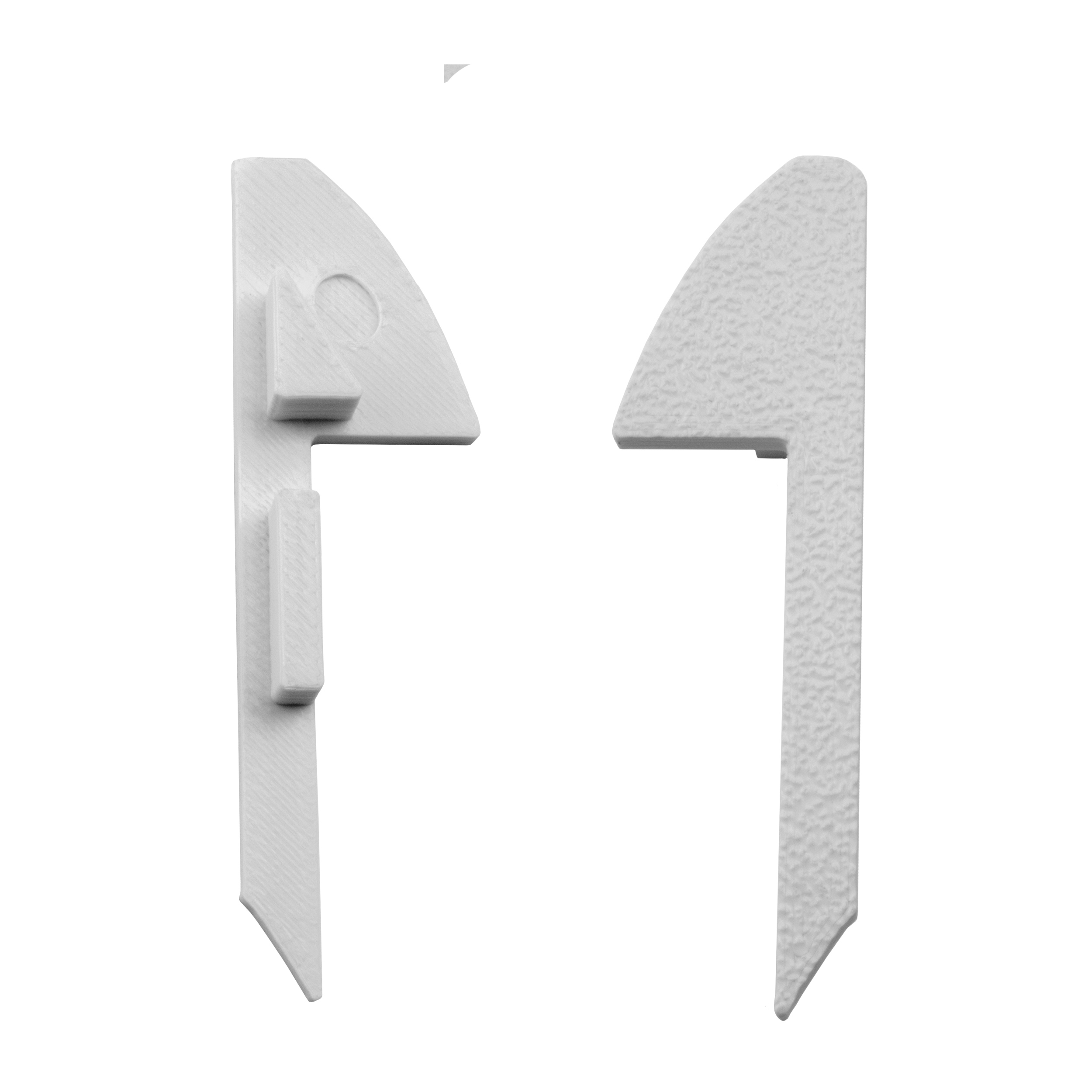 B-WARE - T-STA 30° LED Alu Treppenprofil Treppenwinkel Profil Stufen weiss Endkappe rechts B-WARE - T-STA 30° LED Alu Treppenprofil Treppenwinkel weiss Endkappe rechts 1 Stück
