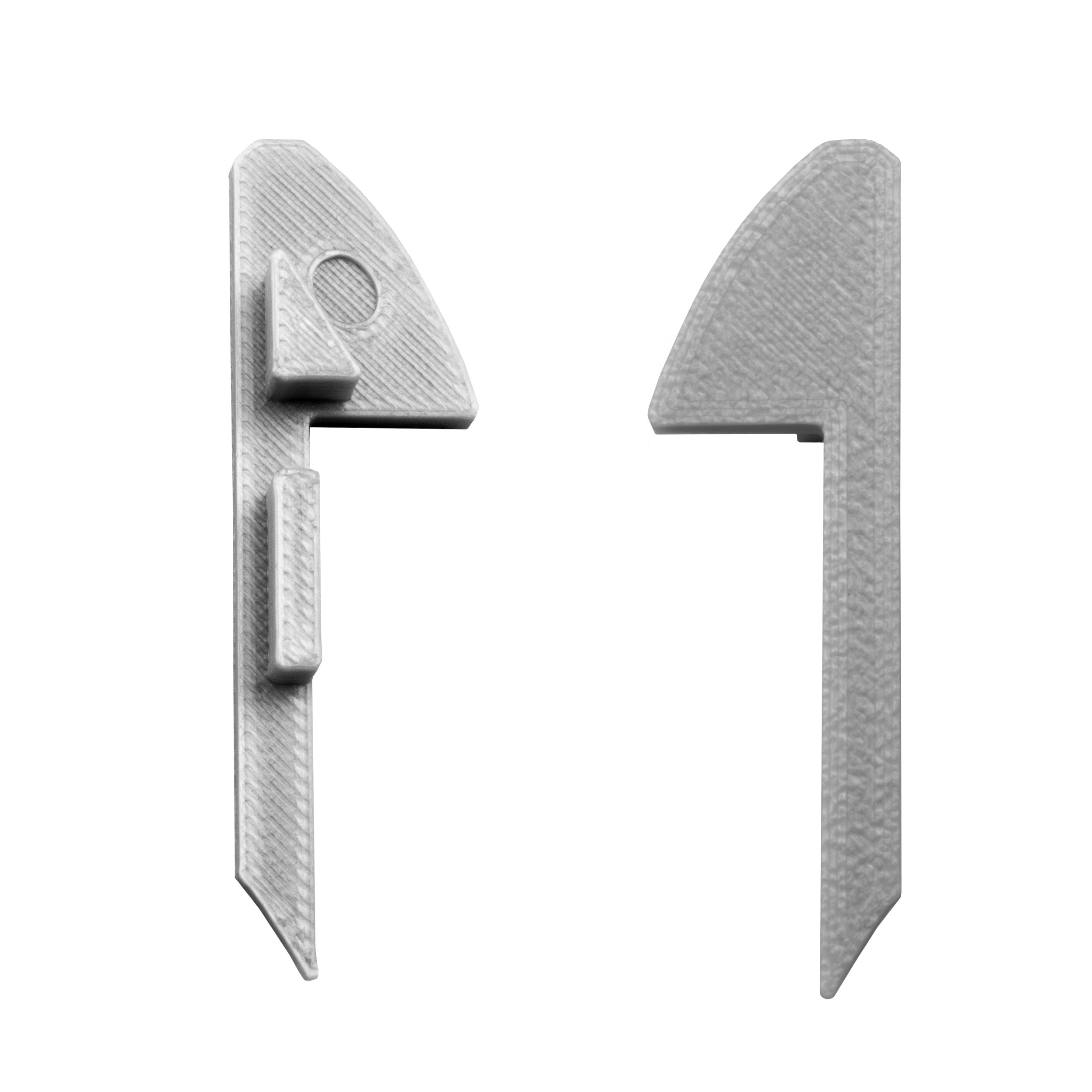 B-WARE - T-STA 30° LED Alu Treppenprofil Treppenwinkel Profil Stufen silber Endkappe rechts B-WARE - T-STA 30° LED Alu Treppenprofil Treppenwinkel silber Endkappe rechts 1 Stück